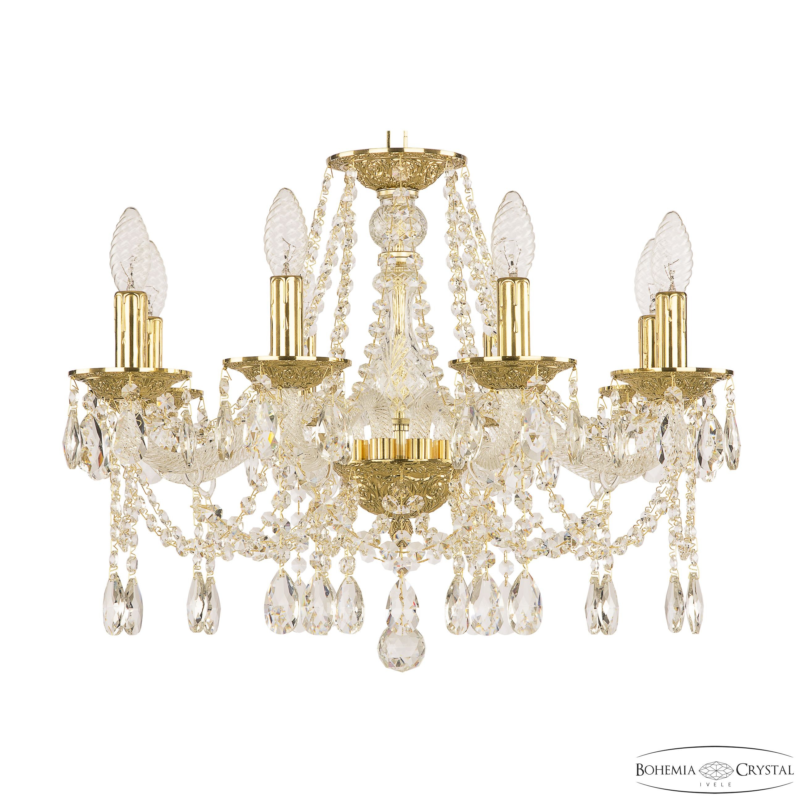 Подвесная хрустальная люстра 1607 Bohemia 1607/8/200 G