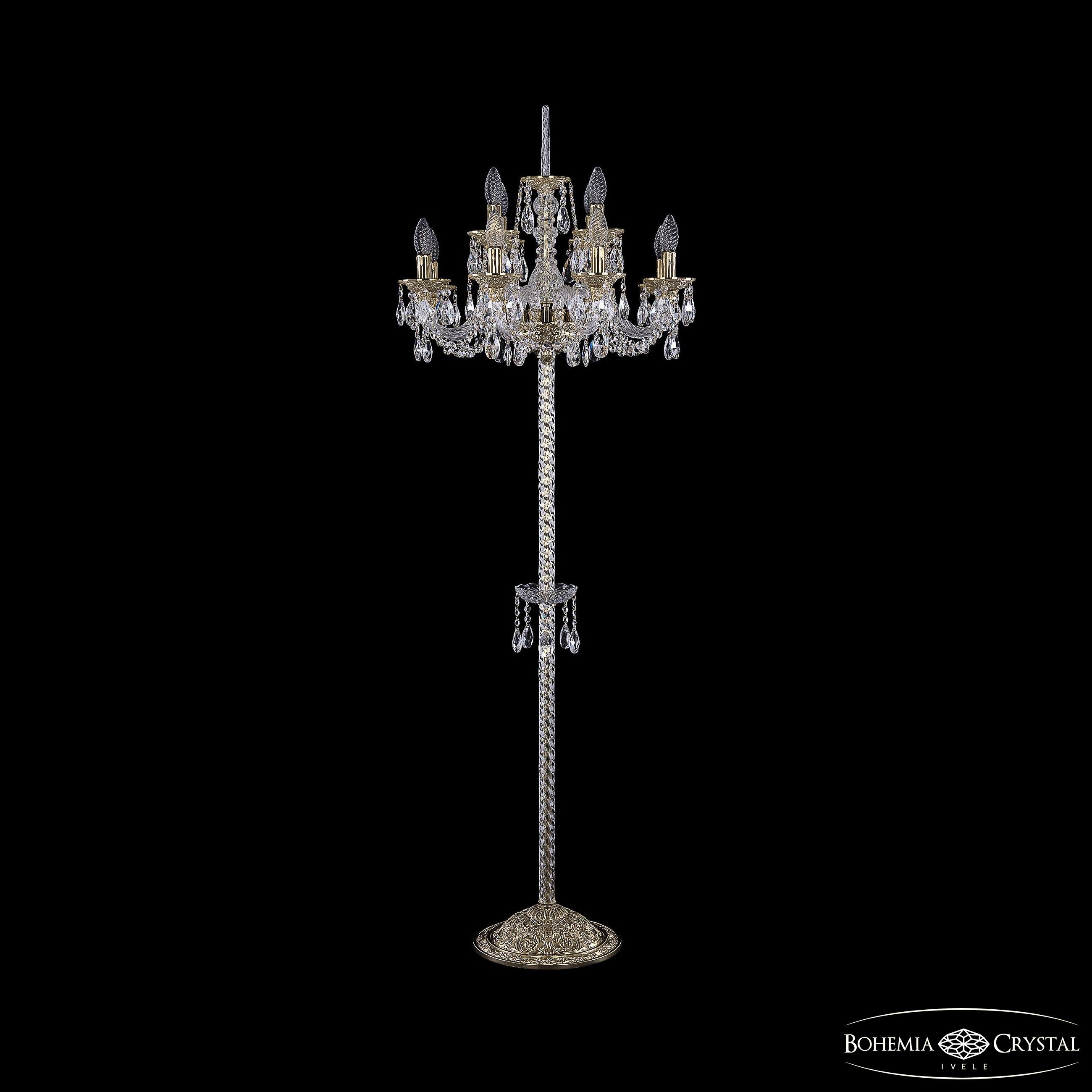 Торшер Bohemia 1602 16102T9/8+4/195-165 G