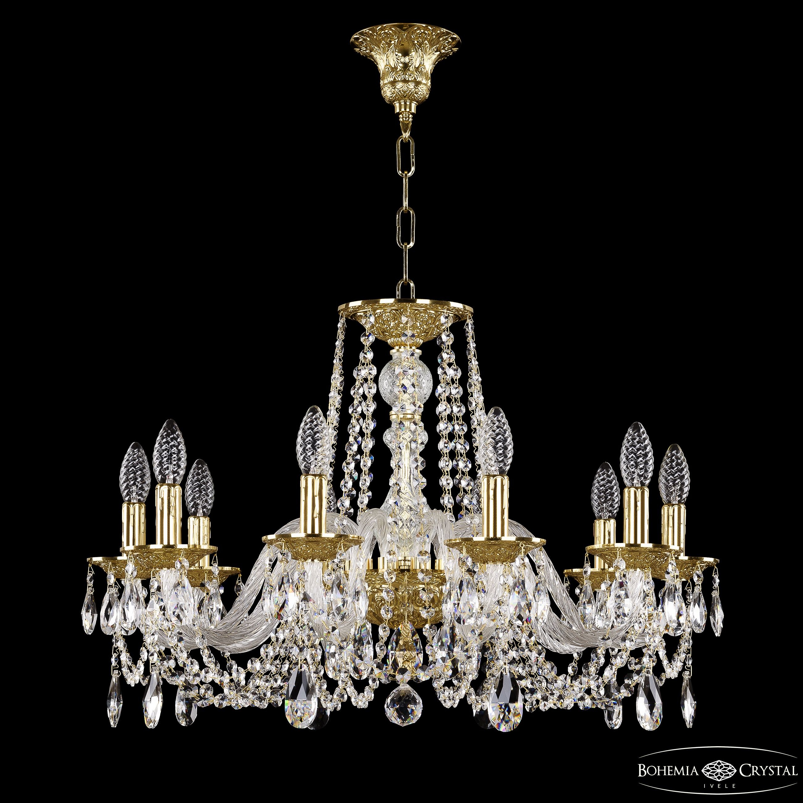 Подвесная хрустальная люстра 1602 Bohemia 16202/10/240 G