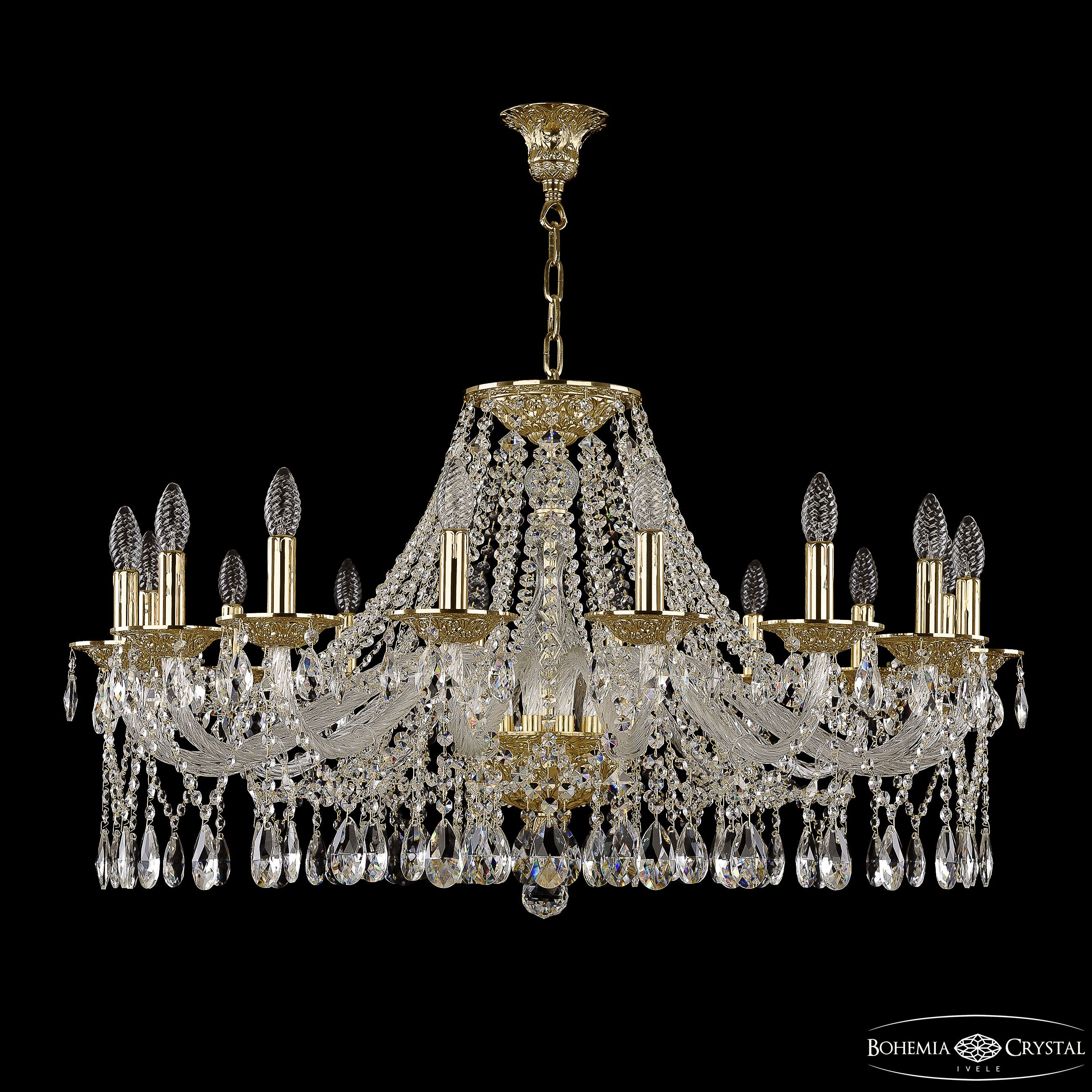 Подвесная хрустальная люстра 1613 Bohemia 16213/16/360 G