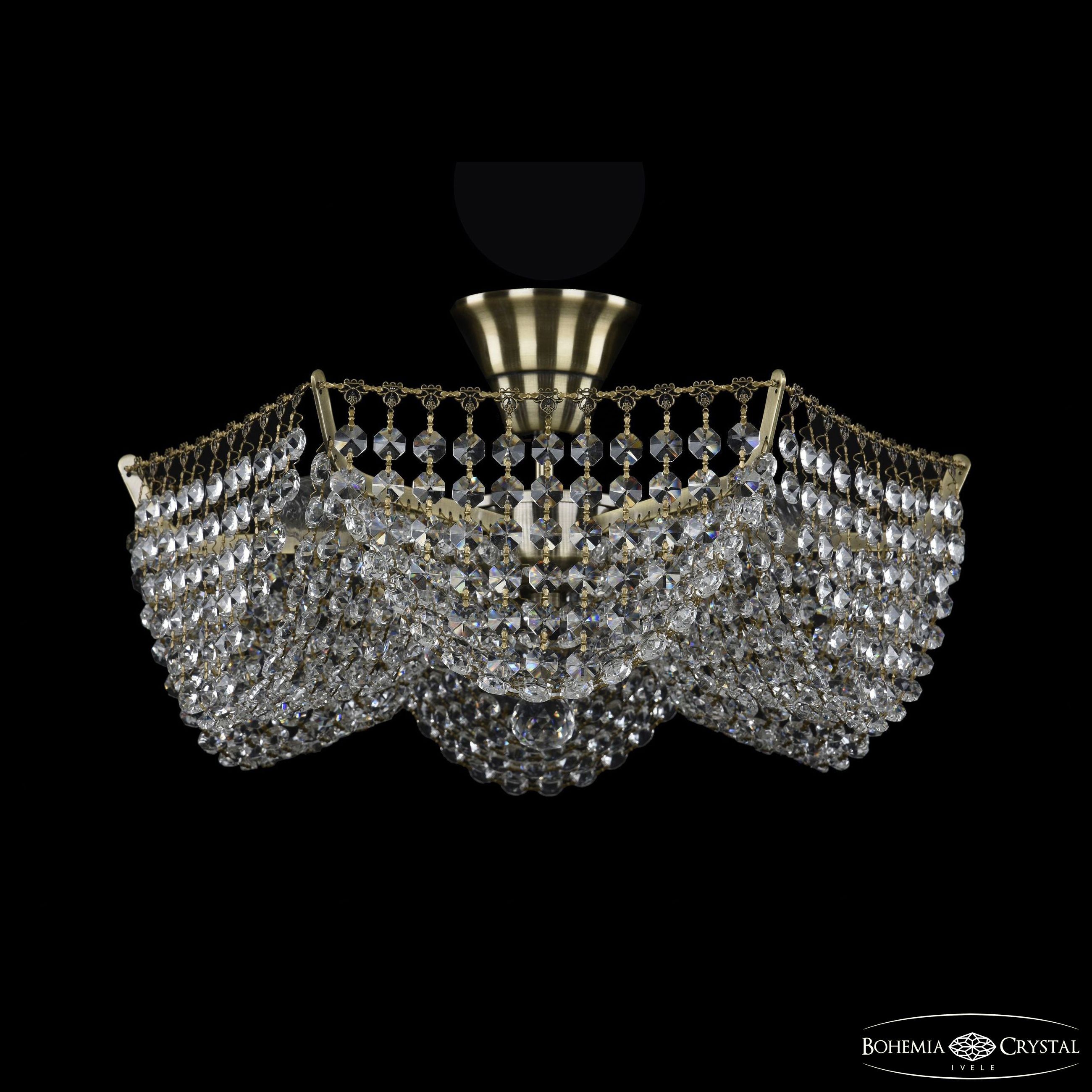 Потолочная хрустальная люстра Bohemia 7708 77081/42 Pa