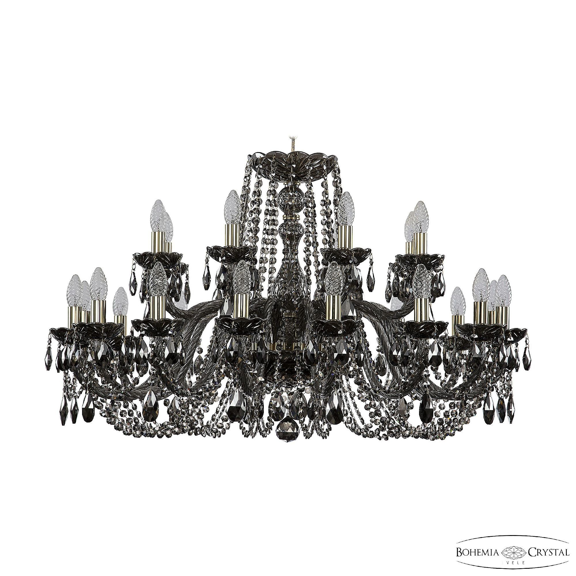 Подвесная хрустальная люстра 1402 Bohemia 1402/16+8/360 G M731