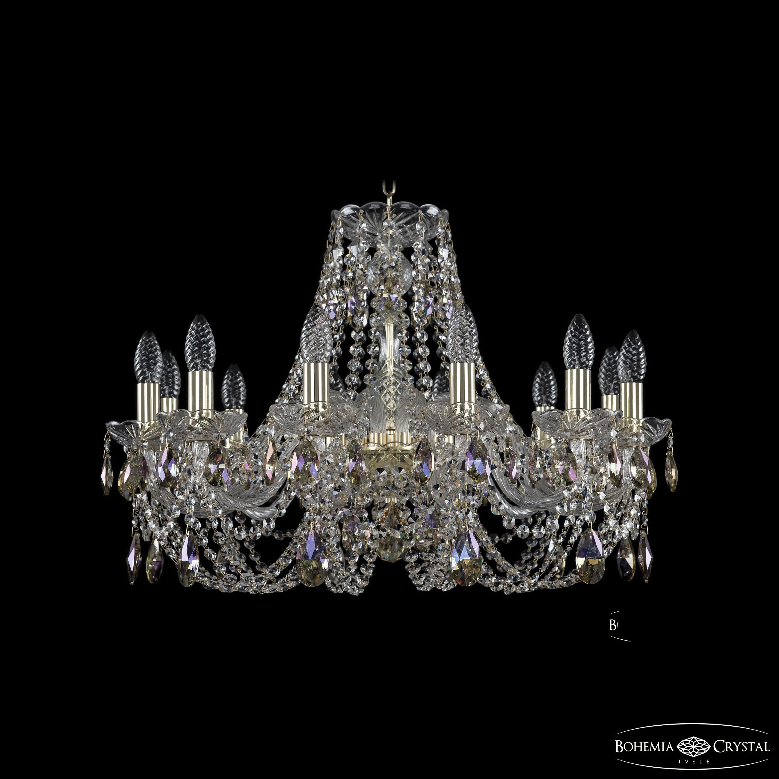 Подвесная хрустальная люстра 1406 Bohemia 1406/12/240 G K801