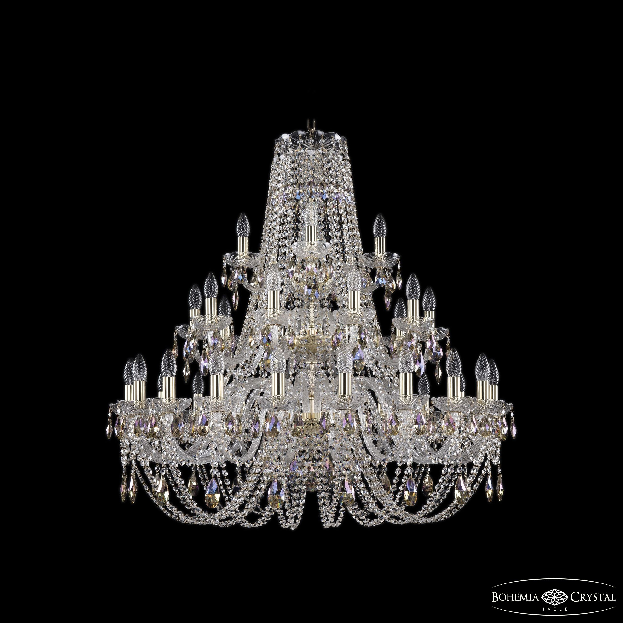 Подвесная хрустальная люстра 1406 Bohemia 1406/20+10+5/360/3d G K801