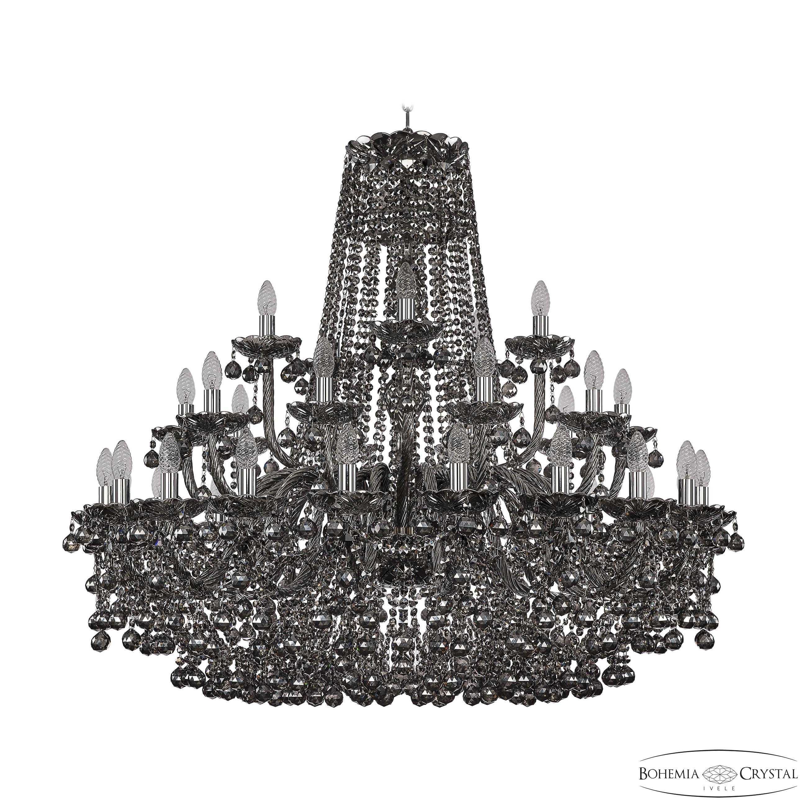 Подвесная хрустальная люстра 1409 Bohemia 1409/20+10+5/400 Ni M781