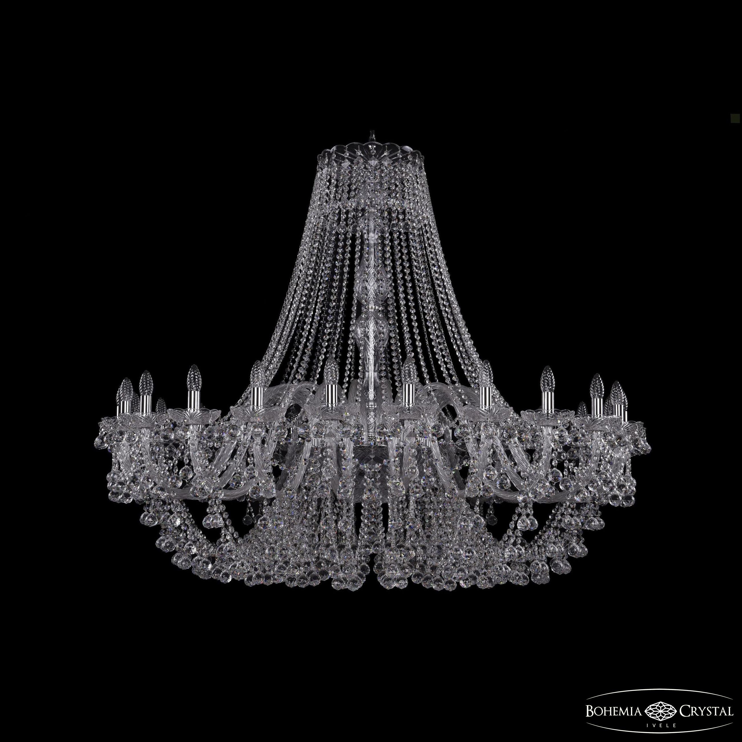 Подвесная хрустальная люстра 1409 Bohemia 1409/24/530 Ni