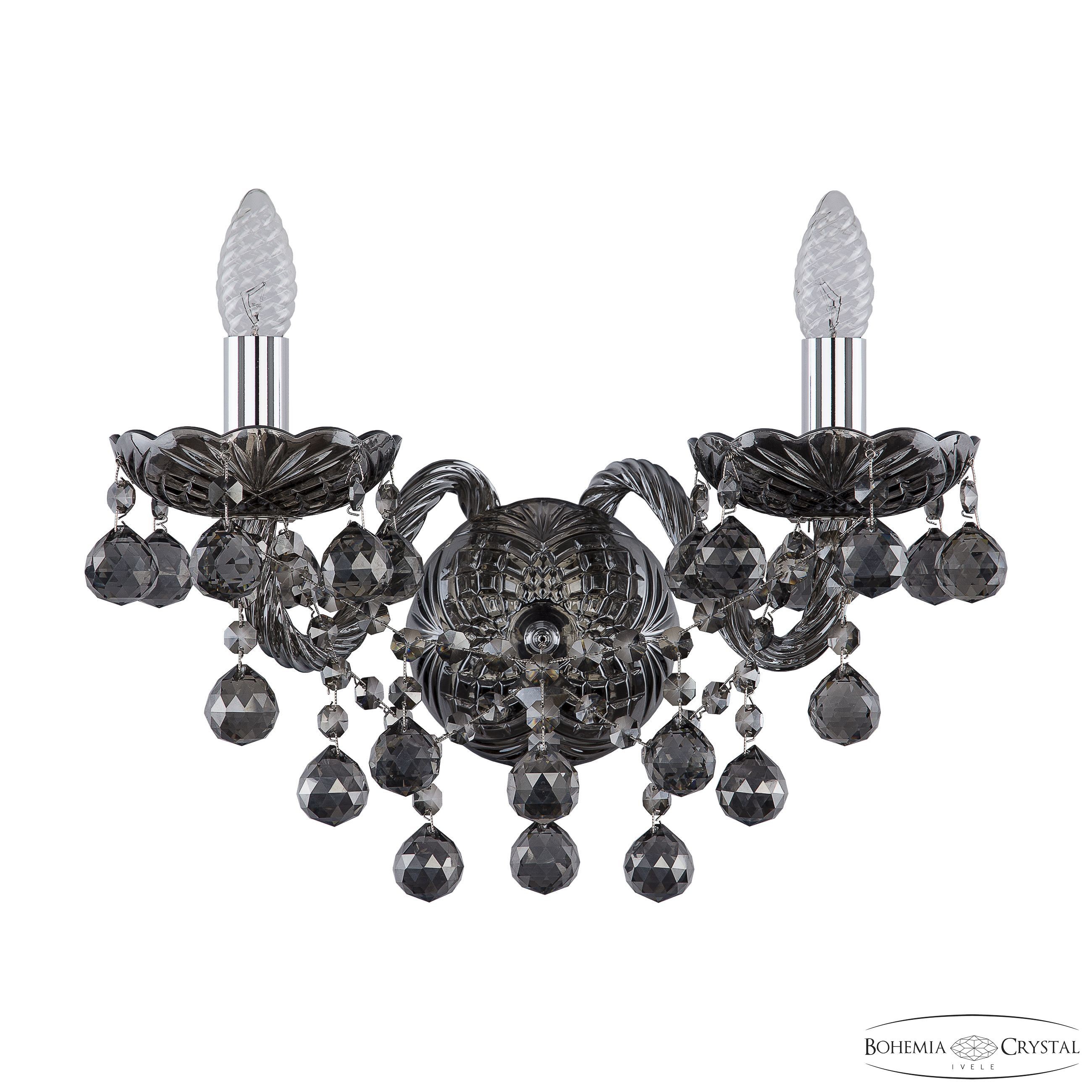 Настенное бра Bohemia 1409 1409B/2/160/XL Ni Balls M731