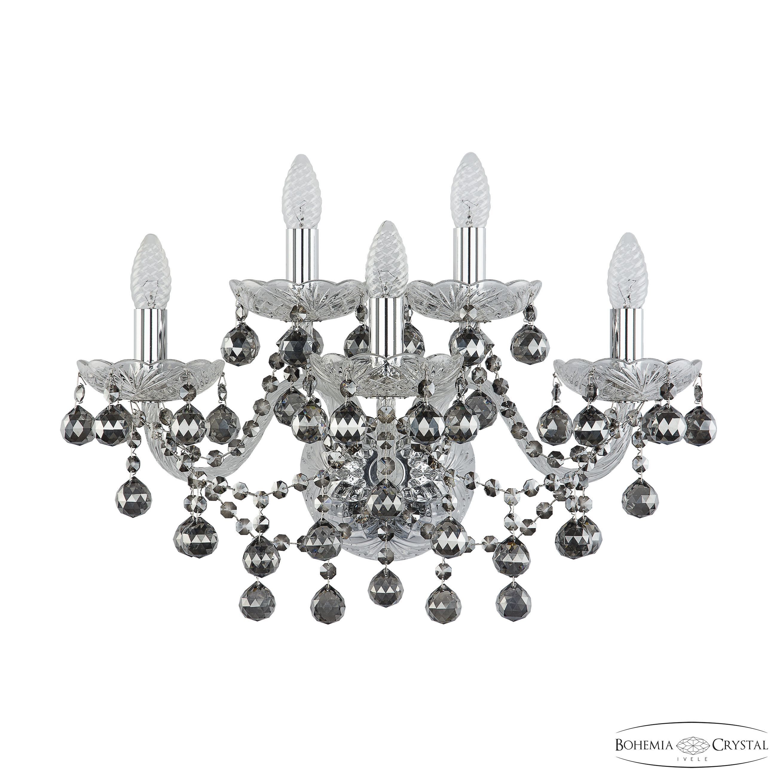 Настенное бра Bohemia 1409 1409B/3+2/195/XL Ni R731