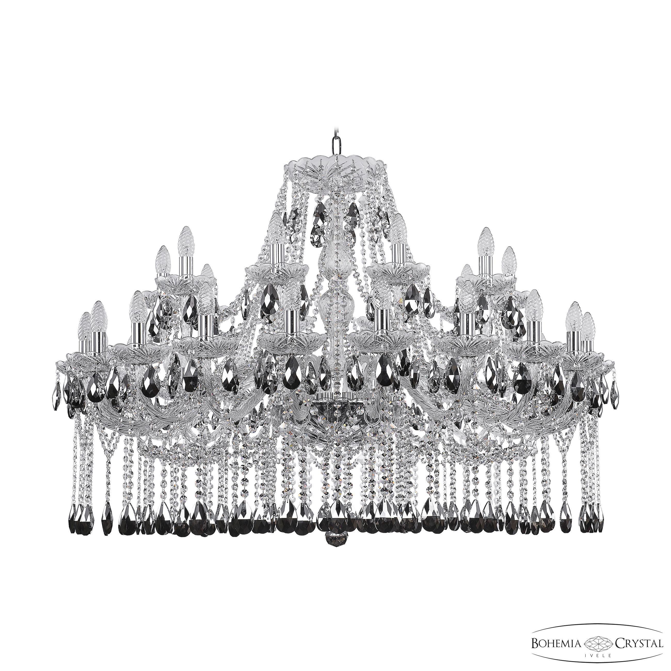 Подвесная хрустальная люстра 1413 Bohemia 1413/20+10/400 Ni K781