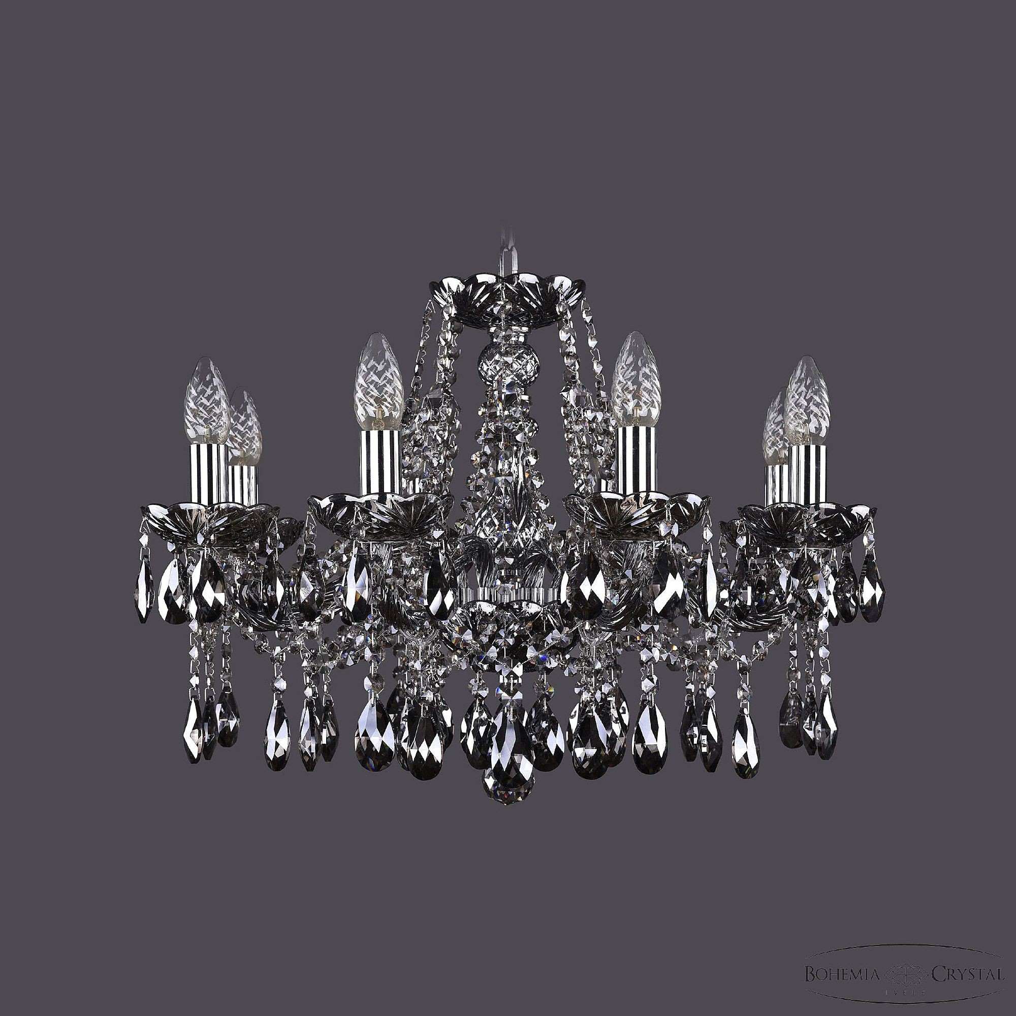 Подвесная хрустальная люстра 1413 Bohemia 1413/8/200 Ni M781