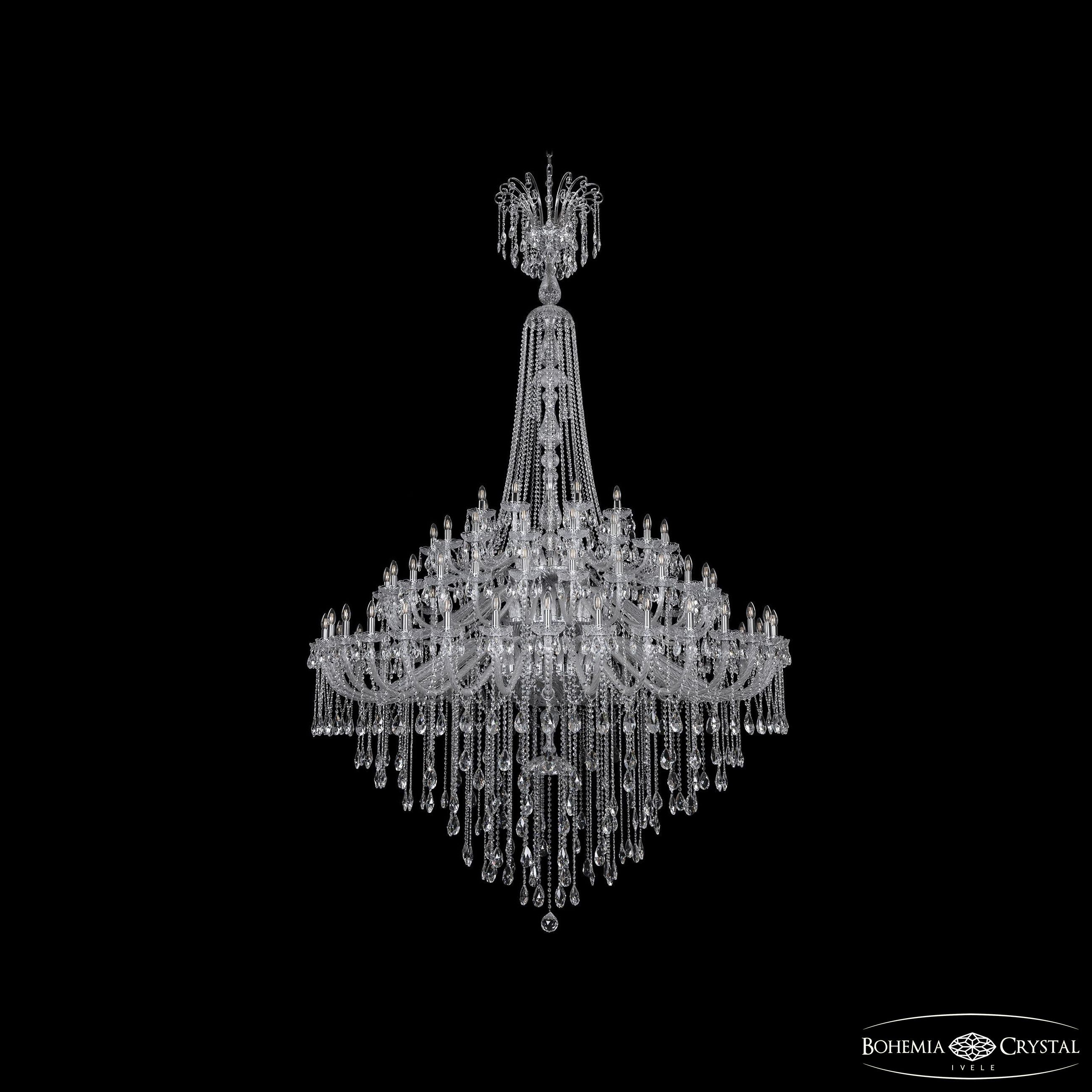 Подвесная хрустальная люстра 1415 Bohemia 1415/32+24+16+8/700/XL-320/3d G