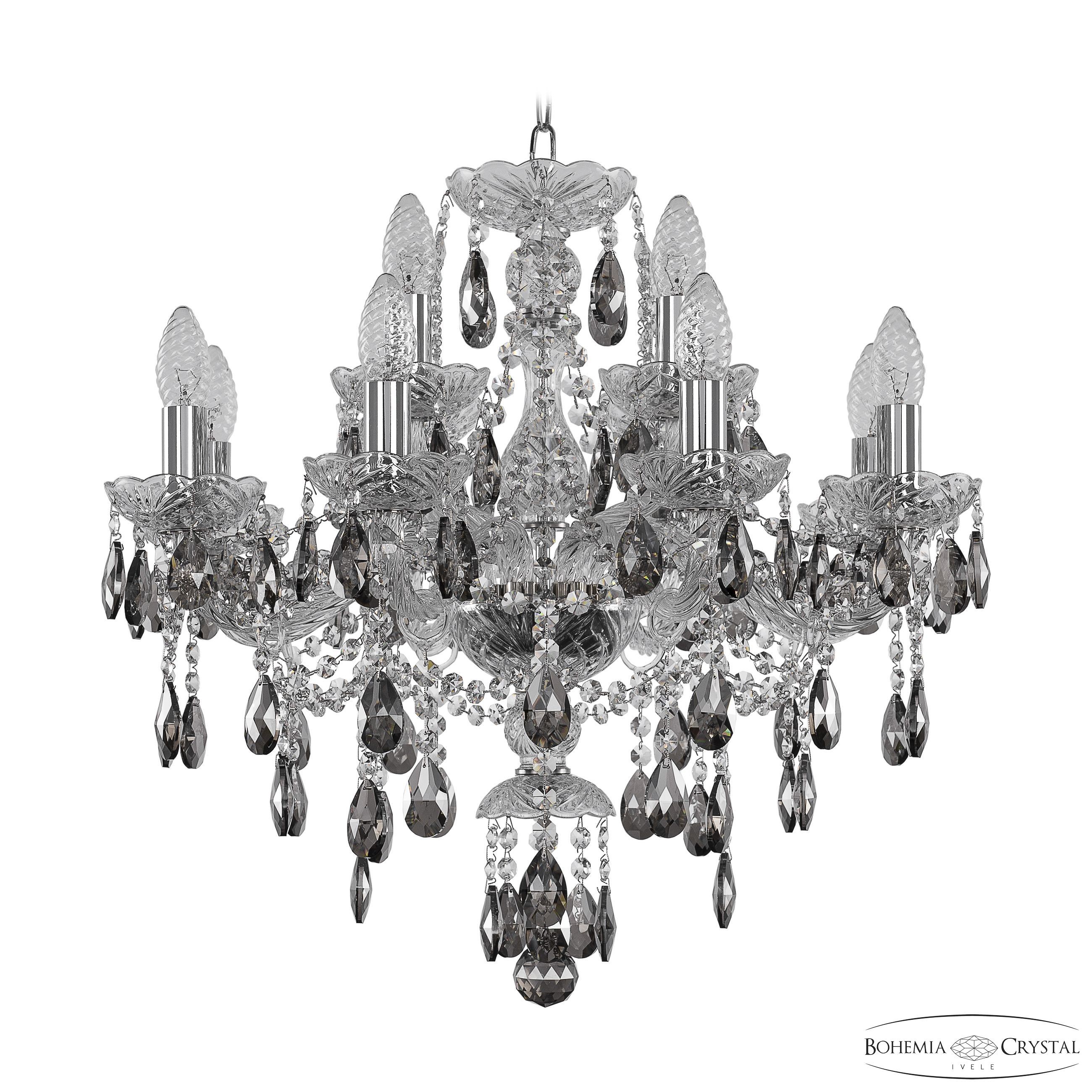 Подвесная хрустальная люстра 1415 Bohemia 1415/8+4/200 Ni K731