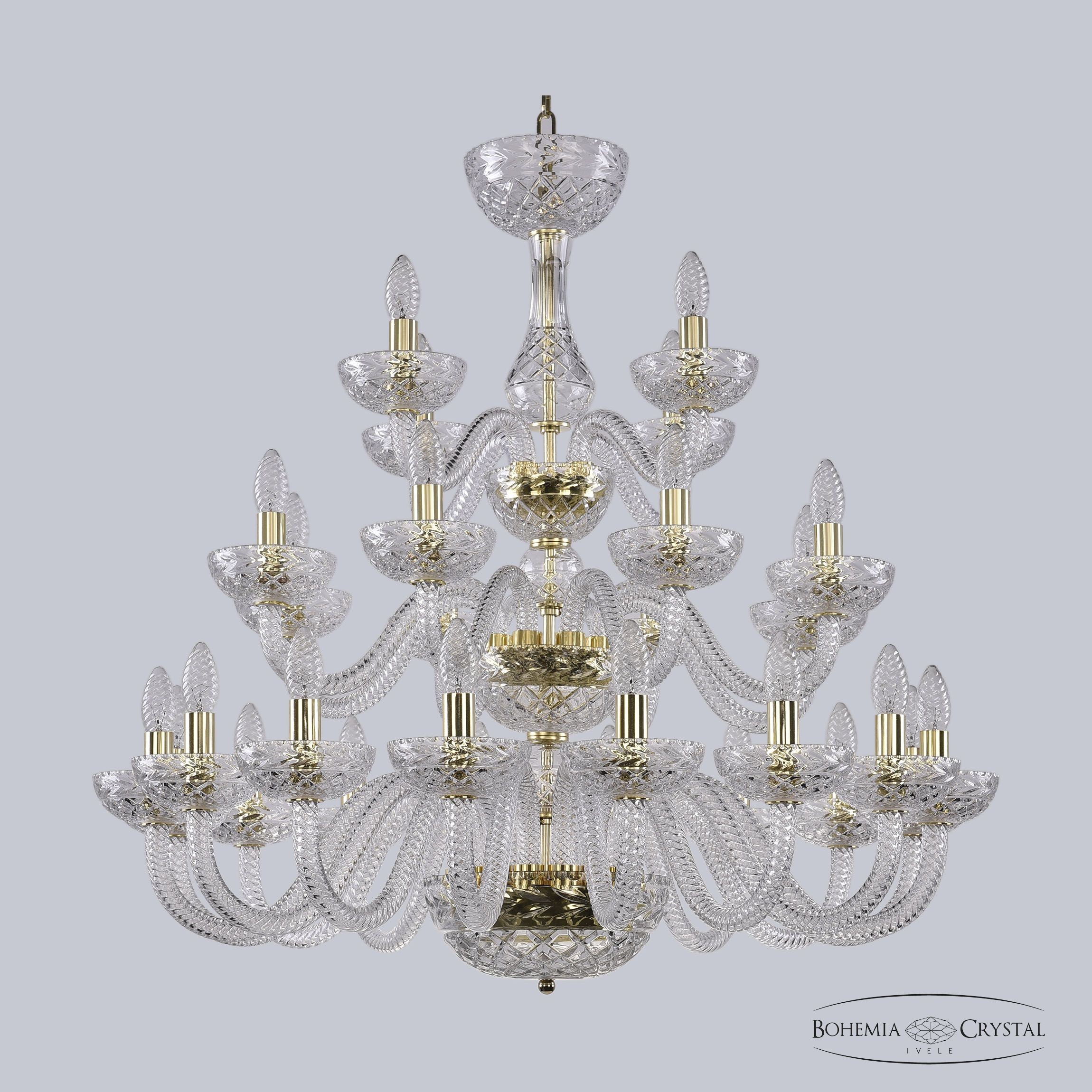 Подвесная люстра Bohemia 1310 1310/16+8+4/300/3d G Cl/Clear/M-1F