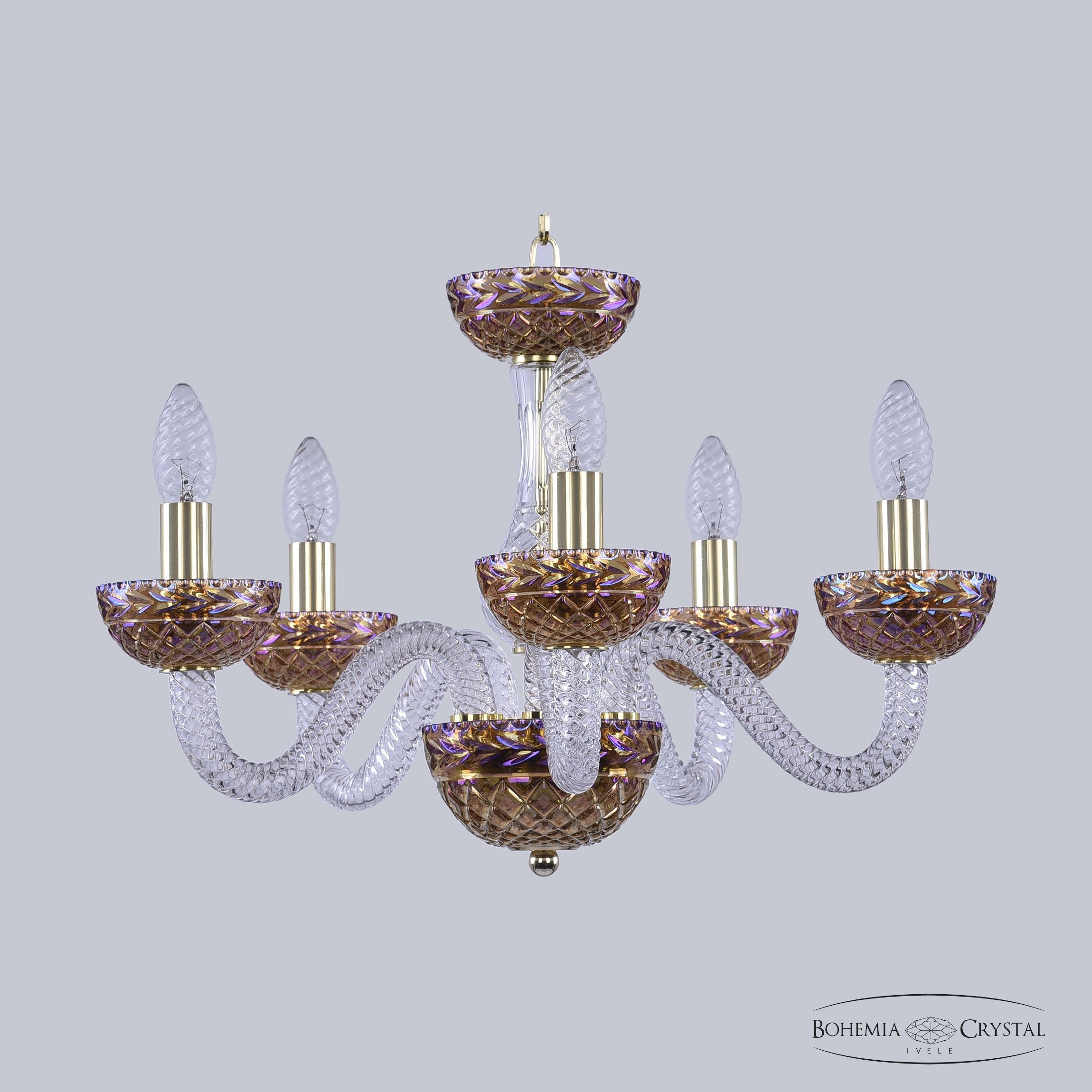 Подвесная люстра Bohemia 1310 1310/5/165 G Cl/777/M-1F