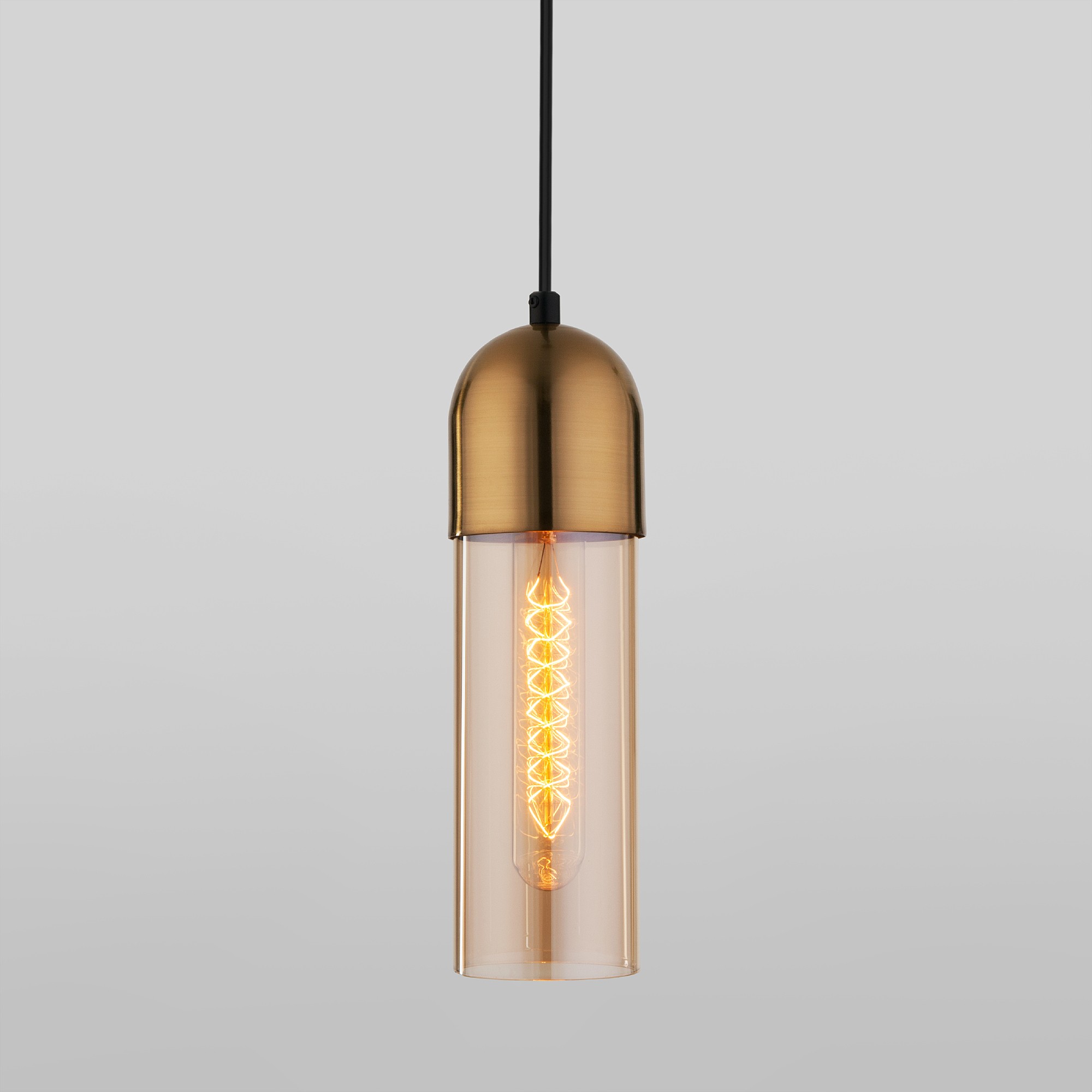 Светильник подвесной Eurosvet Airon 50180/1 янтарный