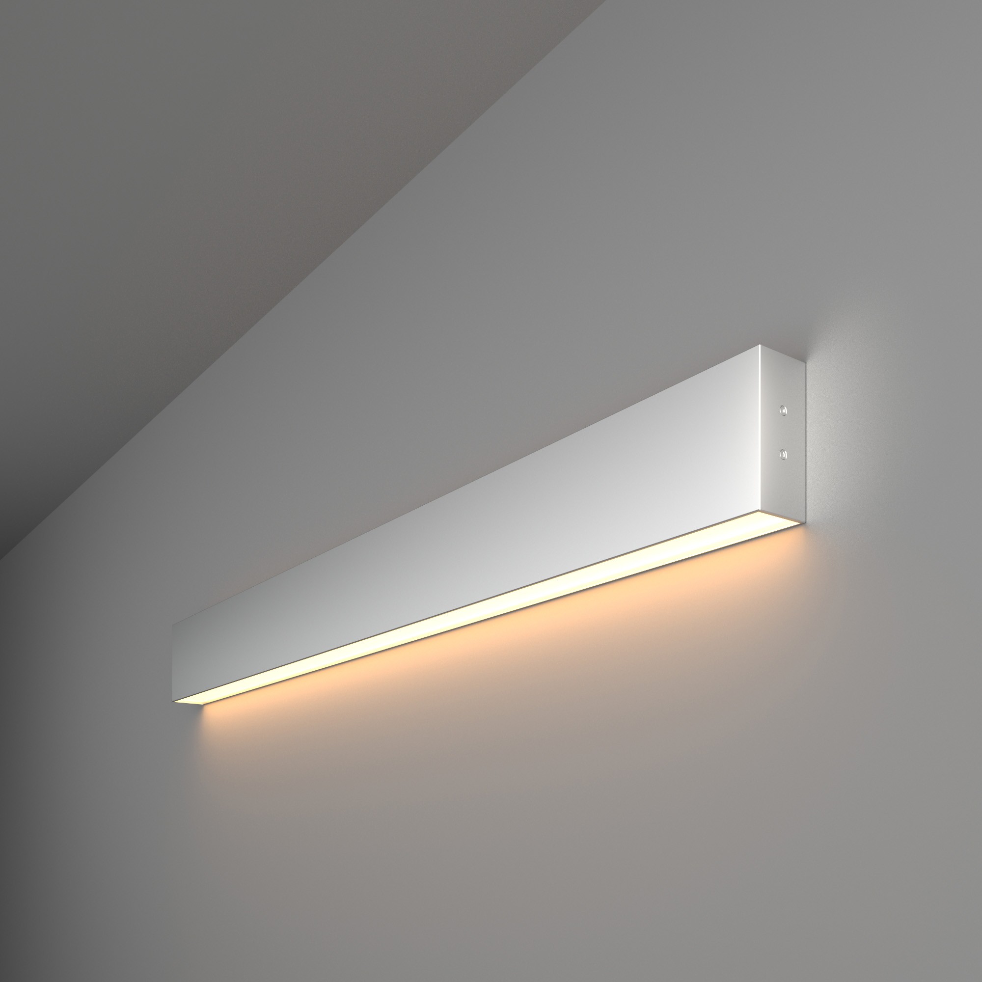 Настенный светильник Elektrostandard Grand Линейный светодиодный накладной односторонний светильник 78см 15W 3000K матовое серебро (101-100-30-