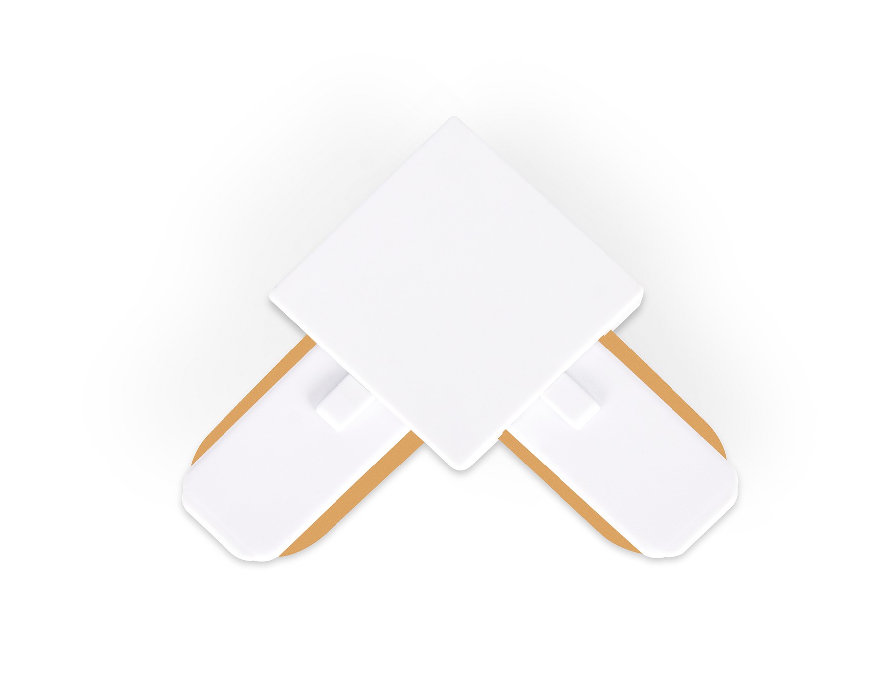 Коннектор угловой однофазный для соединения трековых шинопроводов Ambrella Track System GL7070