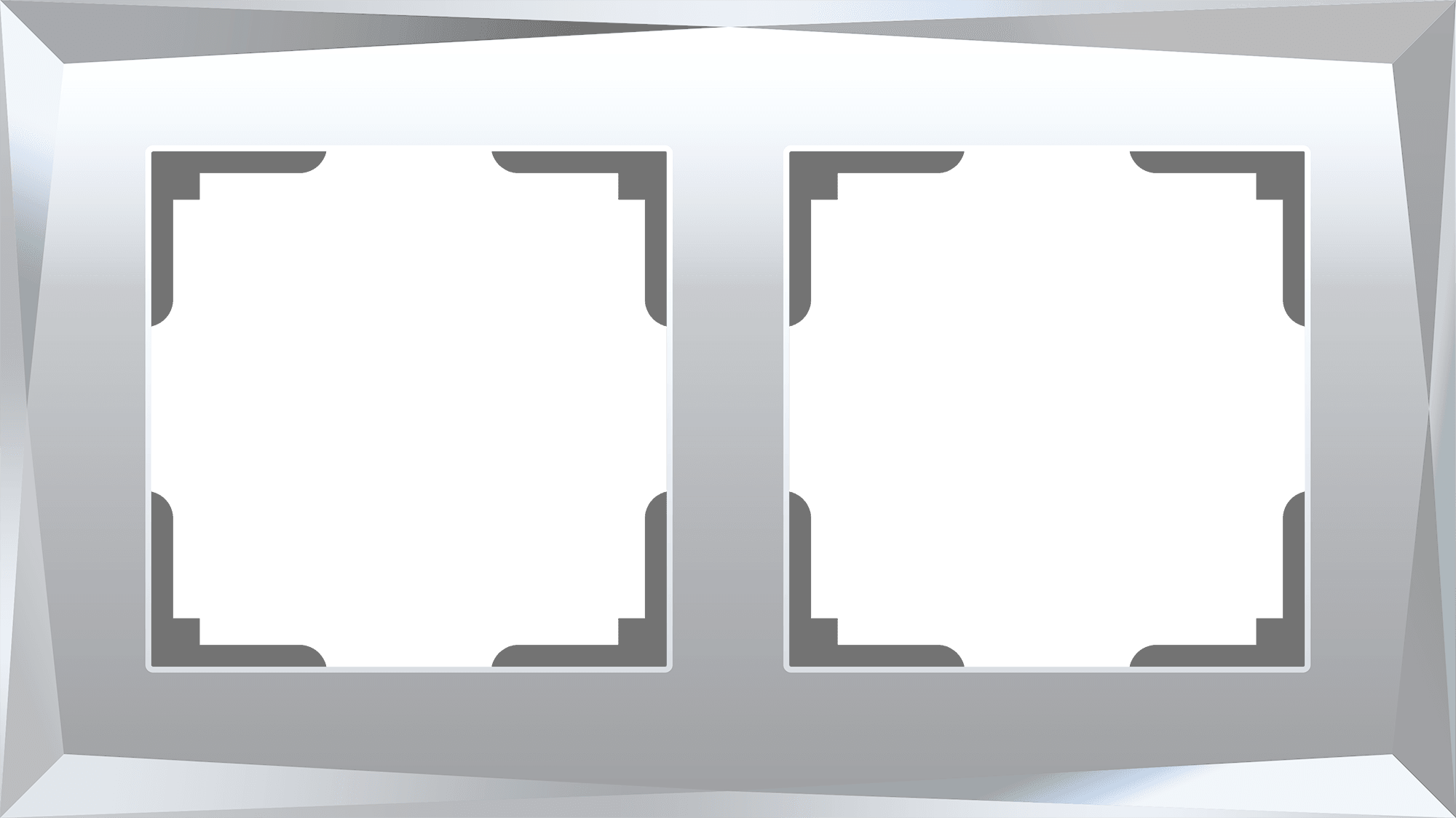 Рамка Werkel W0021220/ Рамка на 2 поста Diamant (зеркальный)