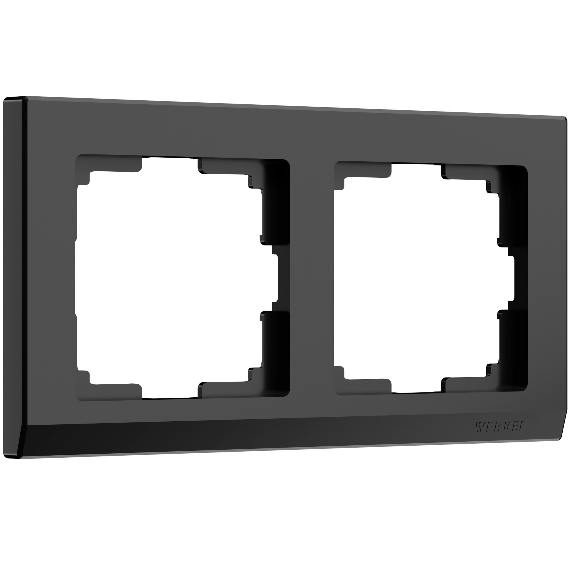 Рамка Werkel W0021808/ Рамка на 2 поста Stark (черный)