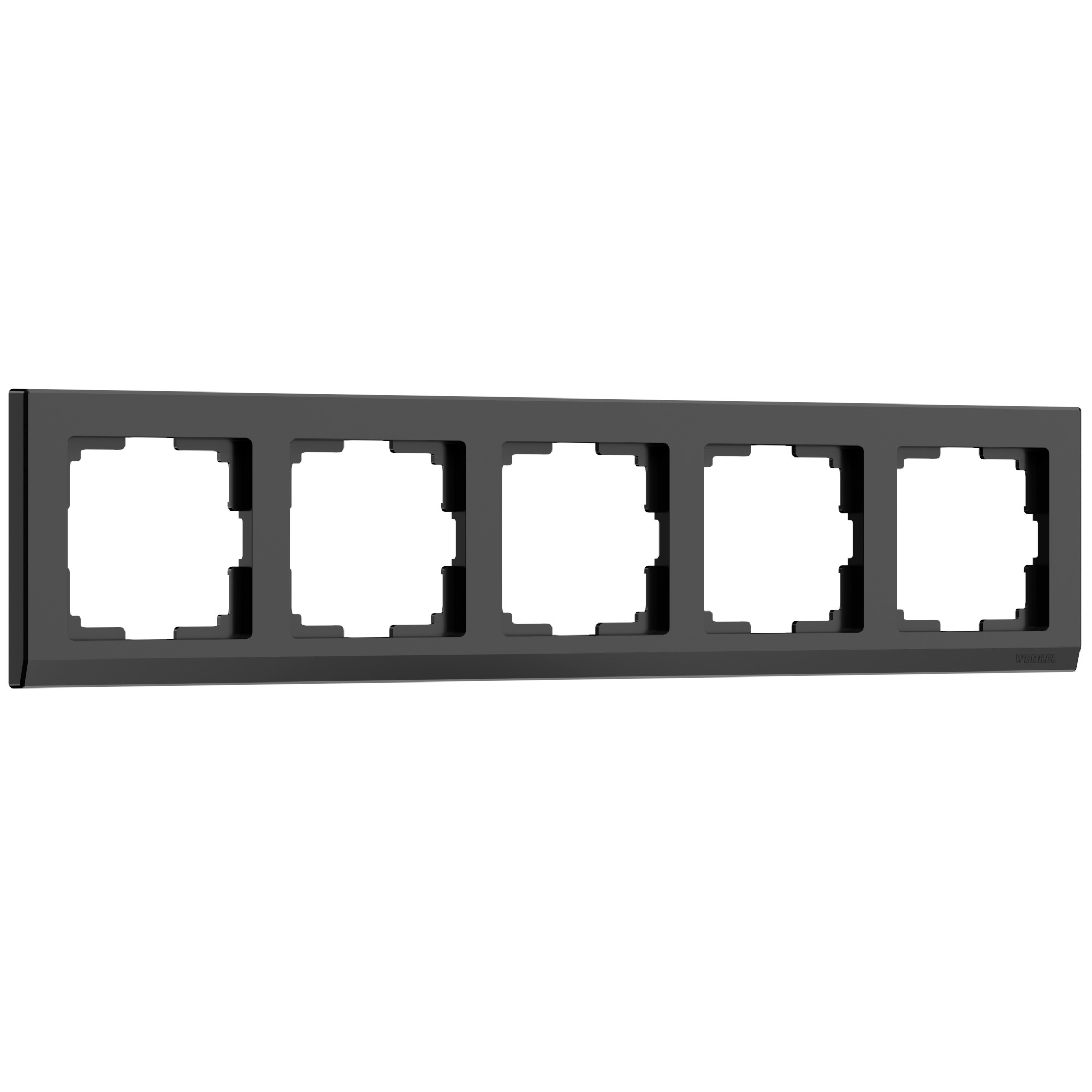 Рамка Werkel W0051808/ Рамка на 5 постов Stark (черный)