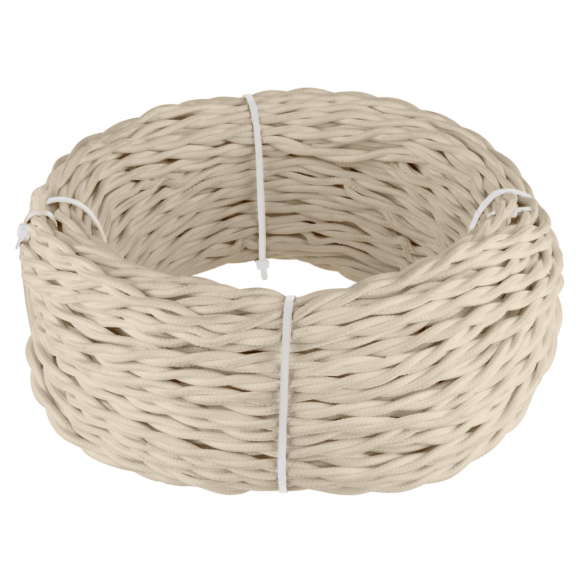 Ретро кабель Werkel W6453646/ Ретро кабель витой 3х2,5 (песочный)