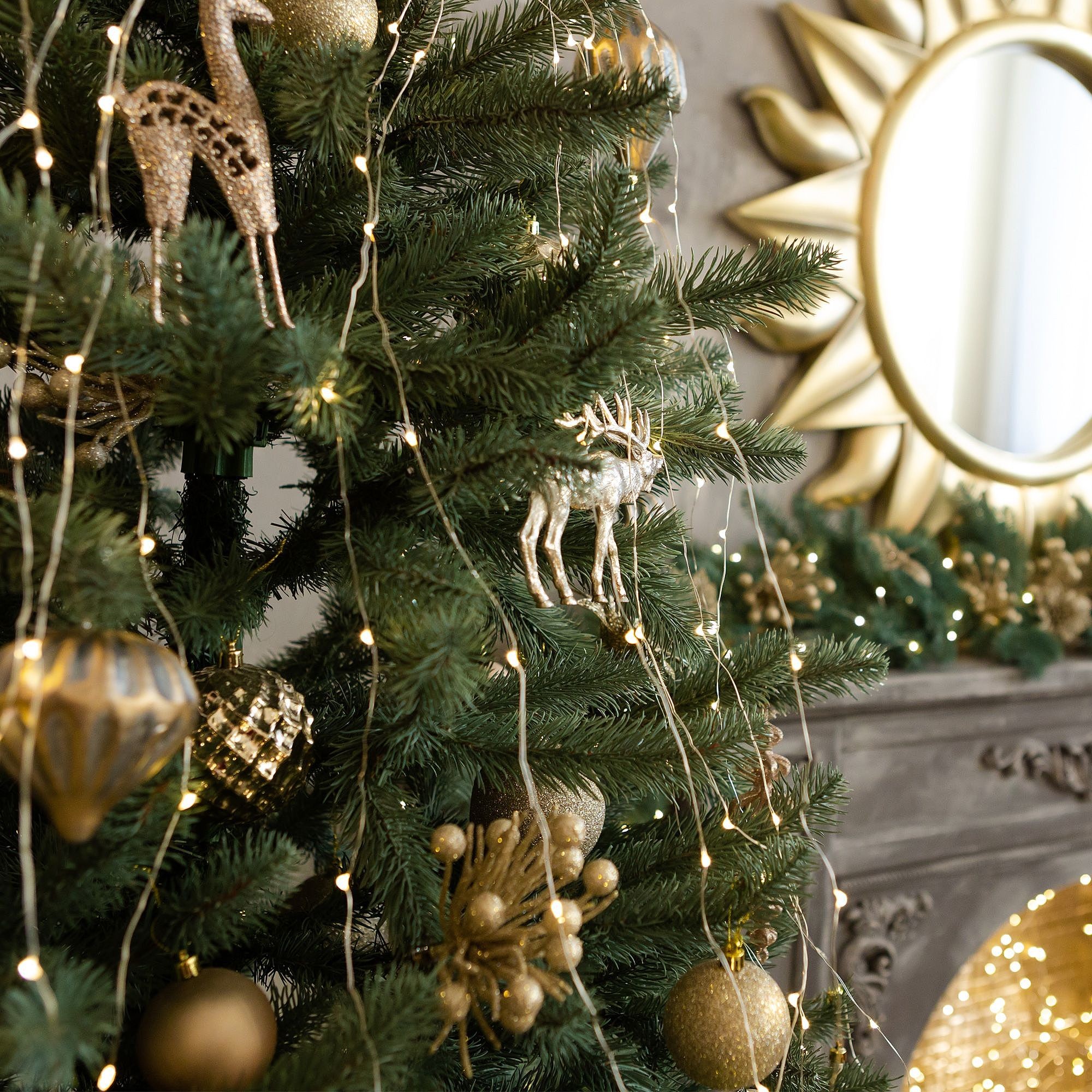 Гирлянда-дождь Eurosvet 200-004 200-004 теплый белый 2*3м IP20