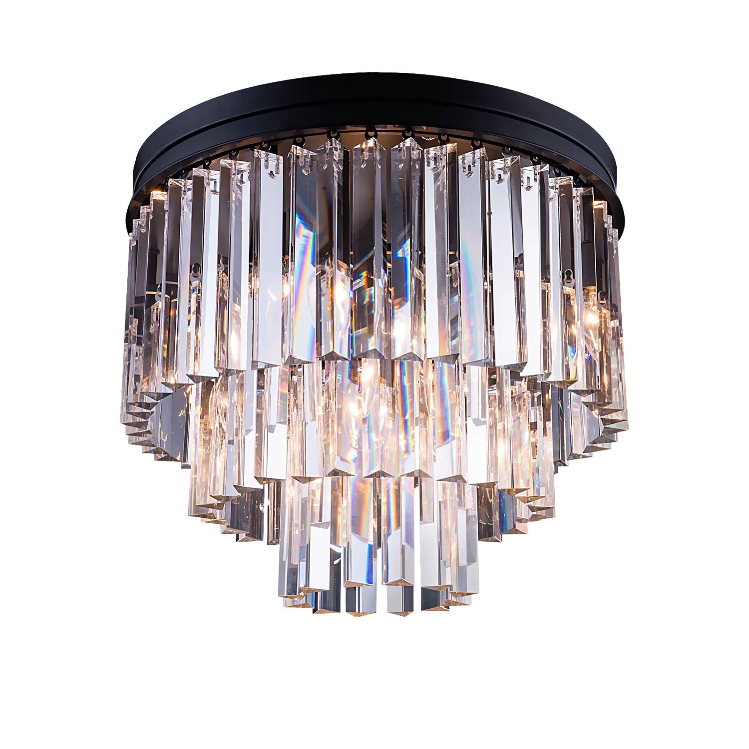 Потолочная люстра Delight Collection 1920s Odeon 771131 (KR0387C-6/P black/clear)