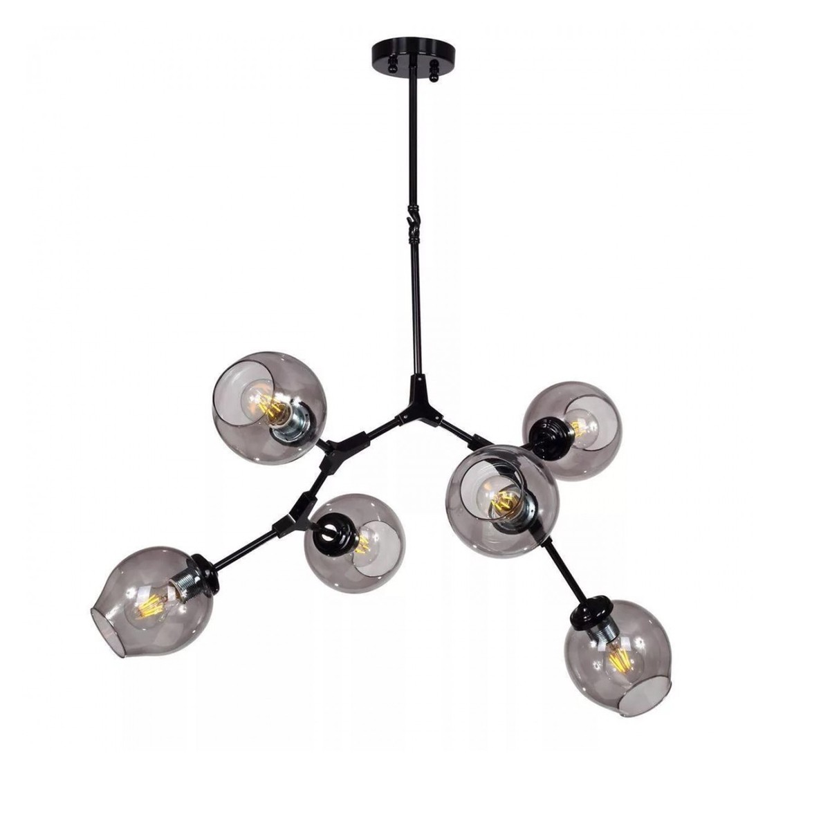 Подвесная люстра Delight Collection Bubble 7058/6 black/smoky