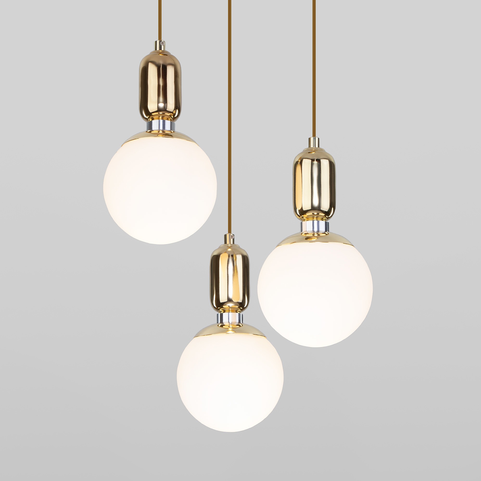 Светильник подвесной Eurosvet Bubble 50151/3 золото