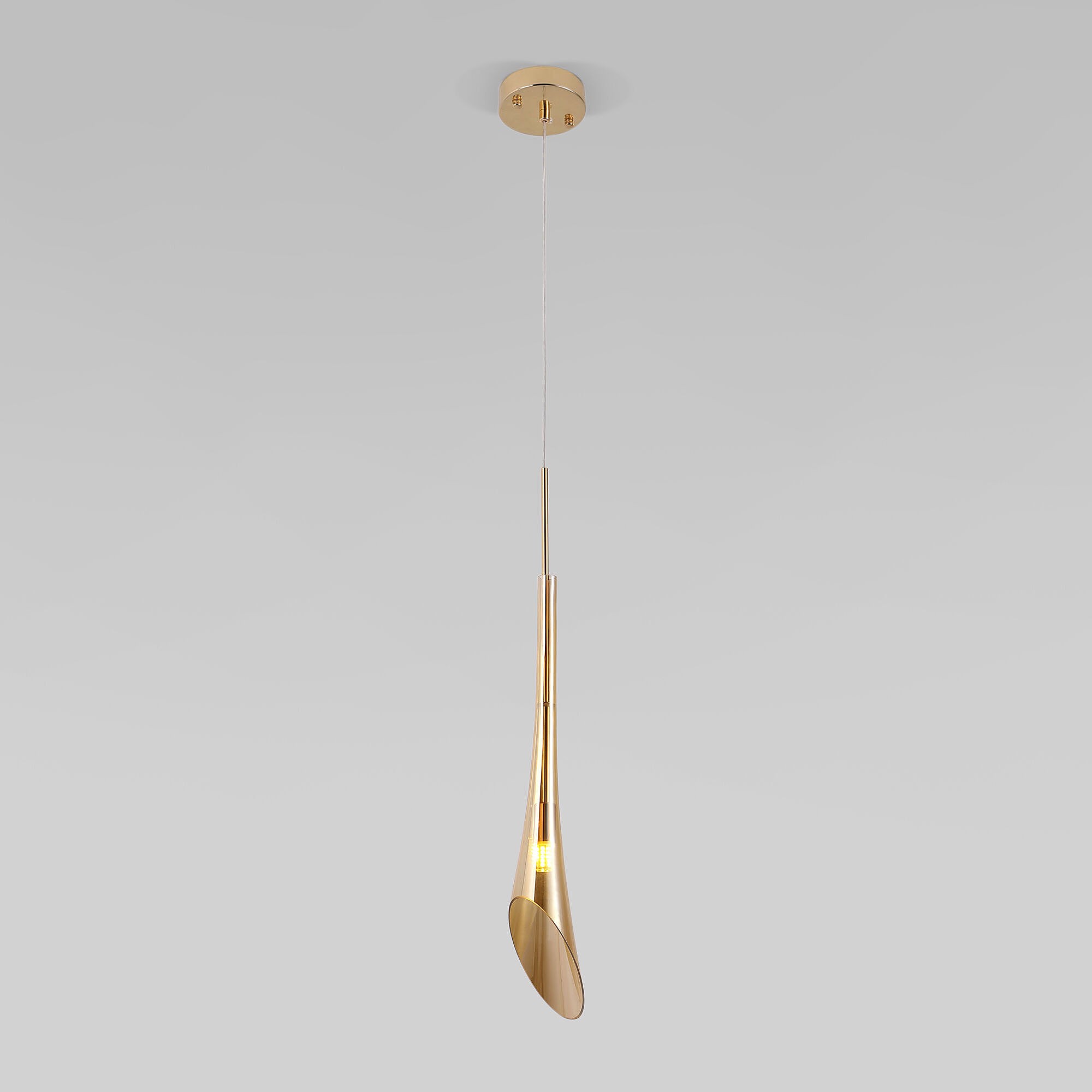 Светильник подвесной Eurosvet Folio 50224/1 янтарный