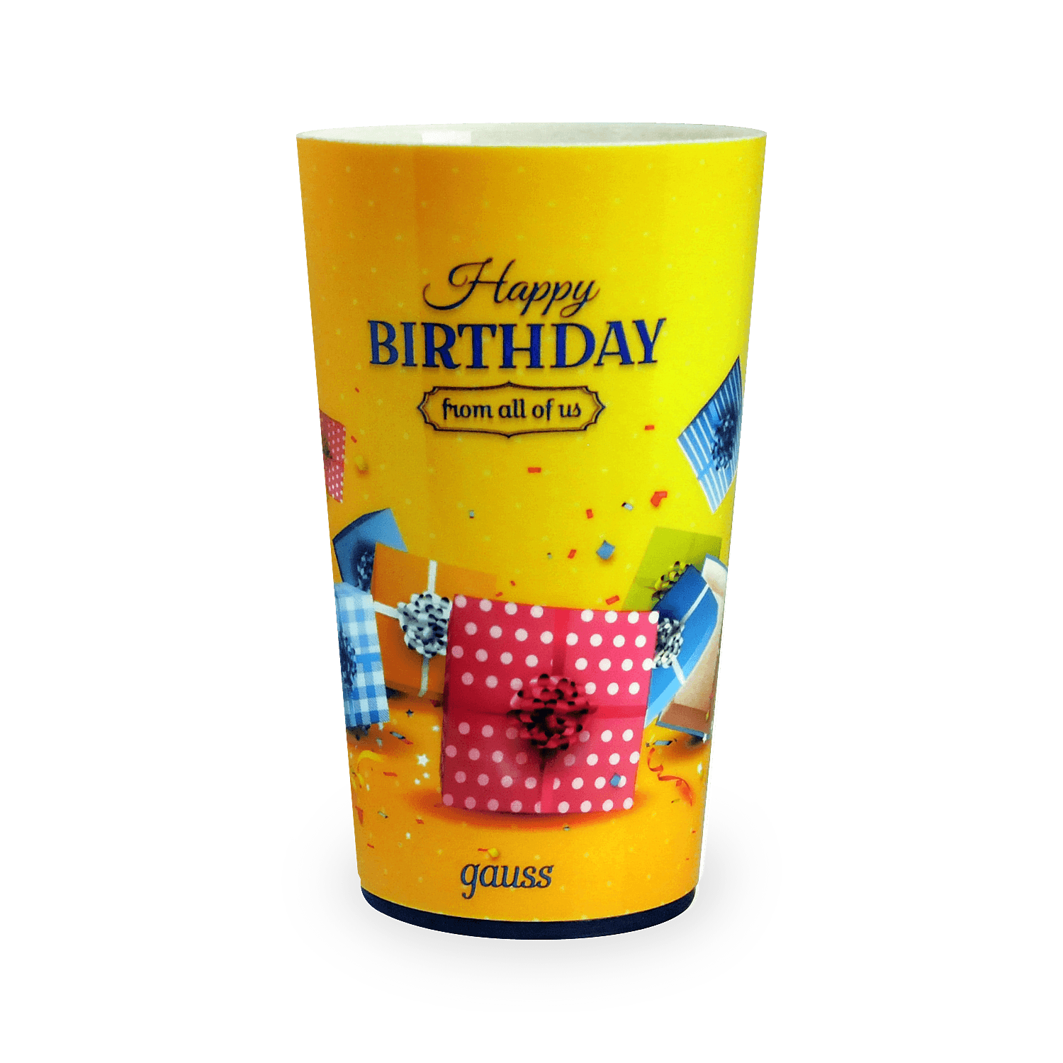 Стакан с подсветкой модель LCUP Birthday 3XLR44 Gauss LC002