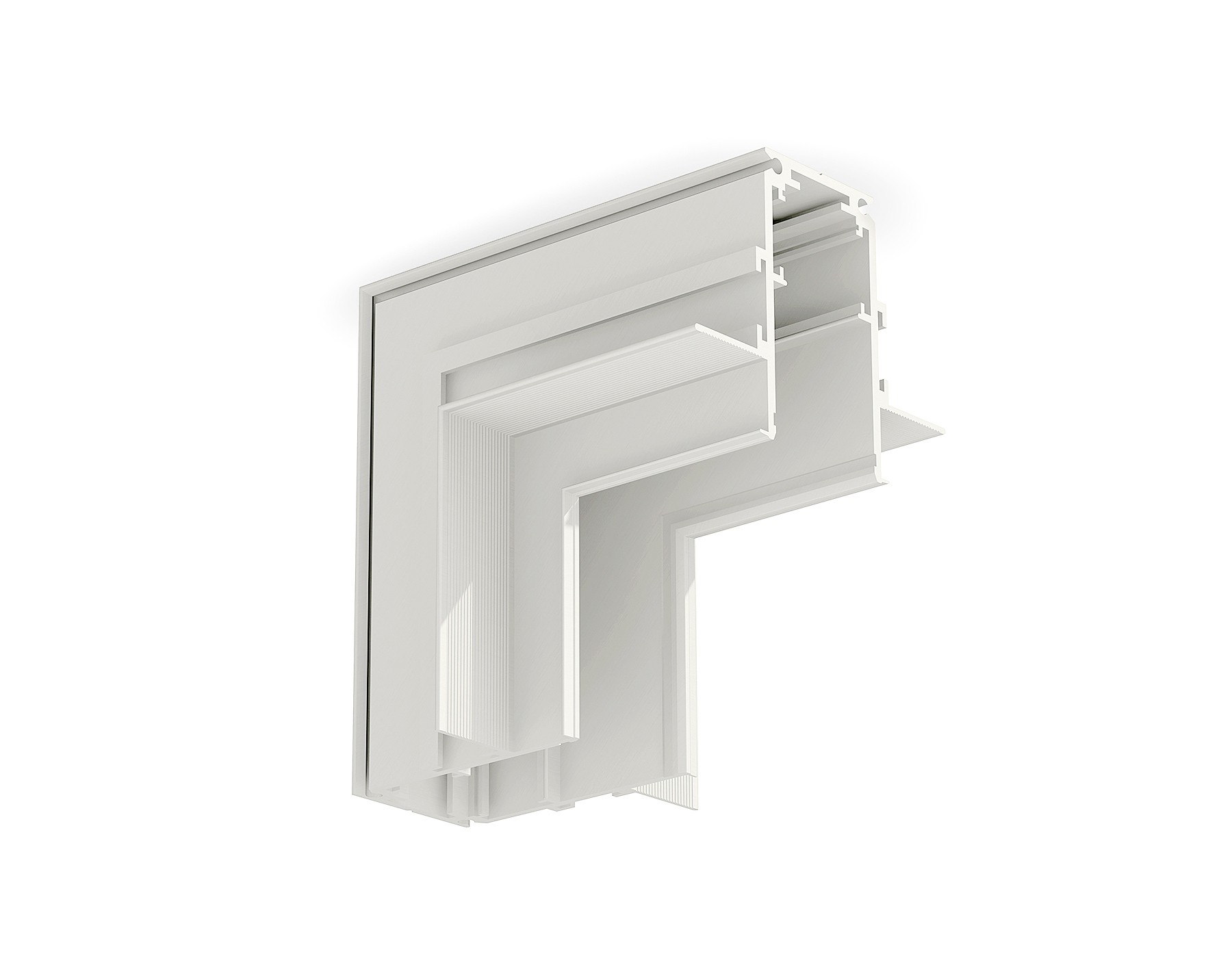 Коннектор угловой внутренний для встраиваемого шинопровода Magnetic Ambrella Track System GL3362