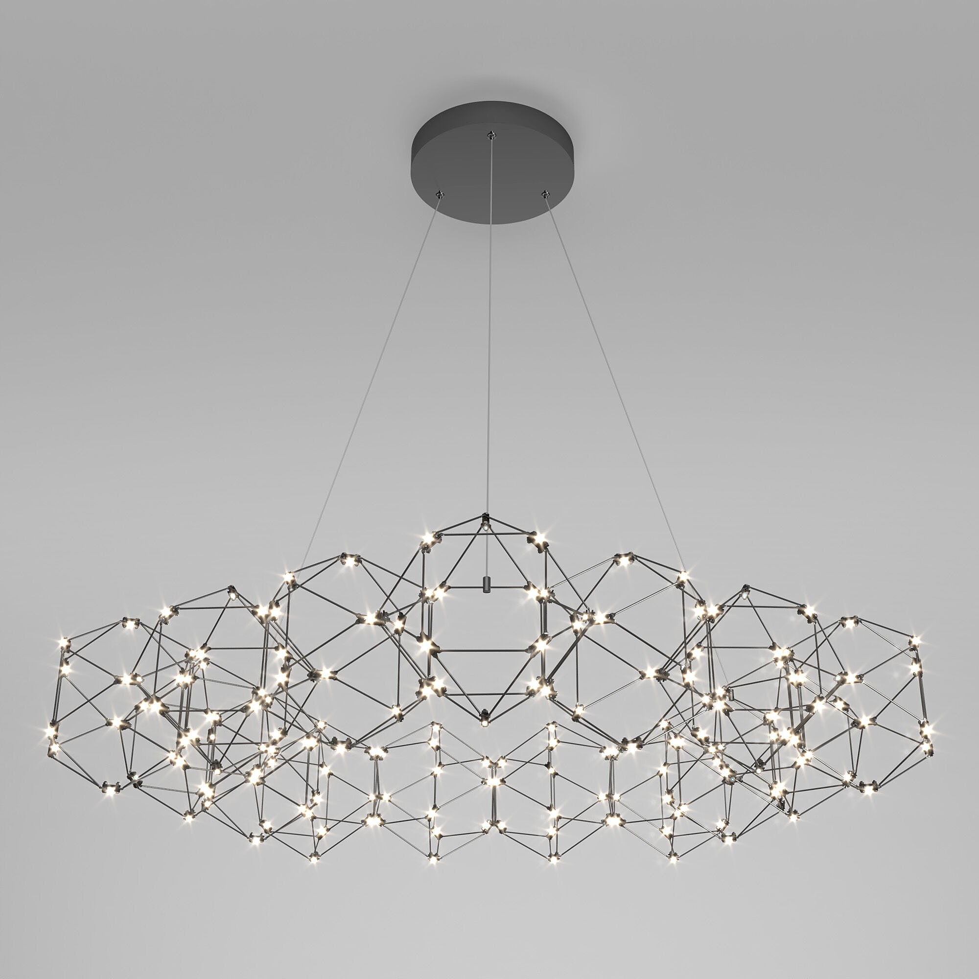 Подвесная люстра Eurosvet Uma 90169/15 черный жемчуг