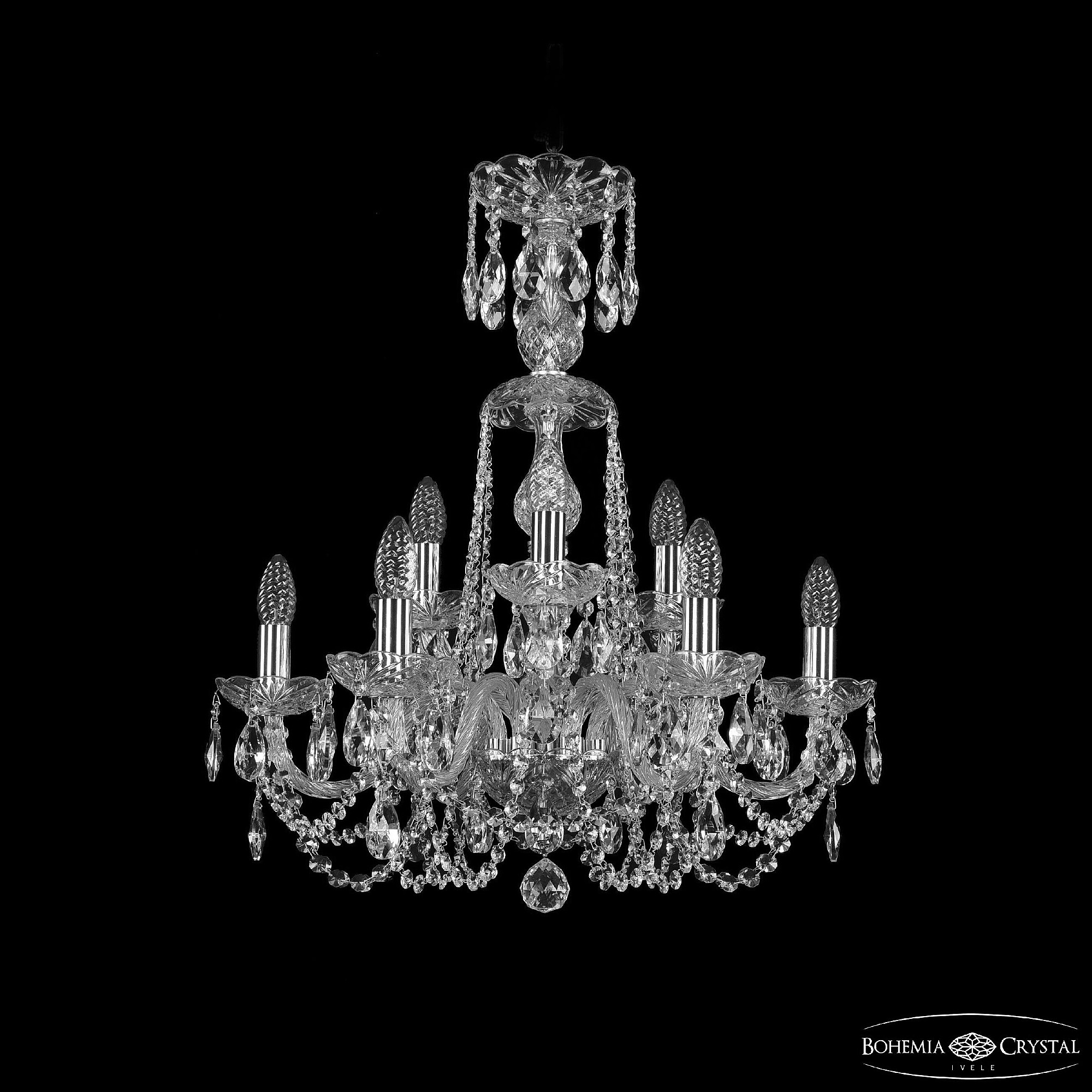 Подвесная люстра Bohemia 1402 1402/6+3/195/XL-64 Ni