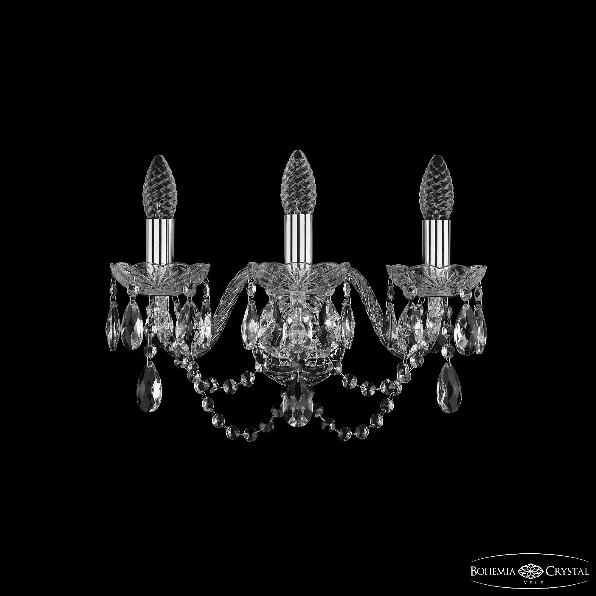 Настенное бра Bohemia 1402 1402B/3/160 Ni