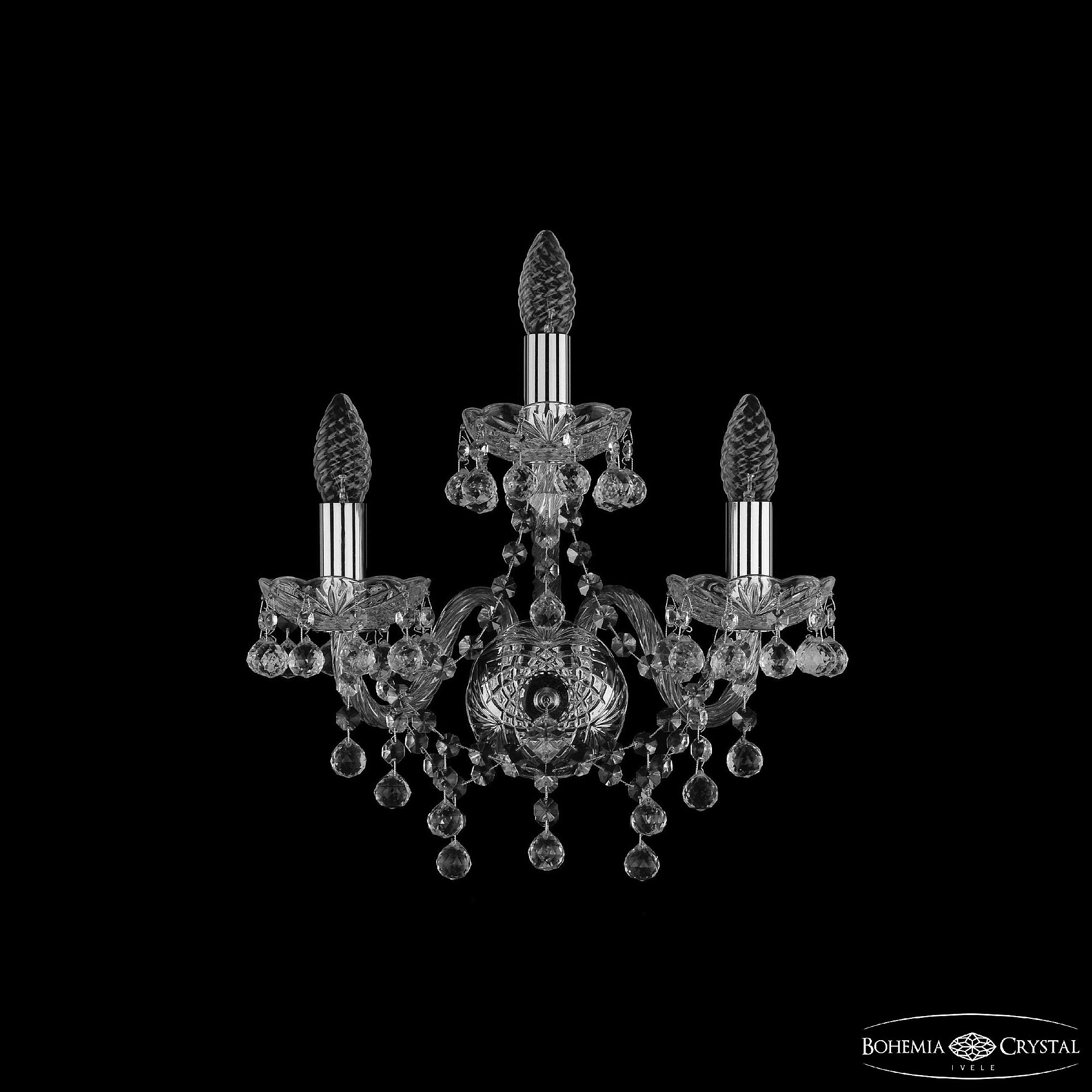 Настенное бра Bohemia 1409 1409B/2+1/141 Ni