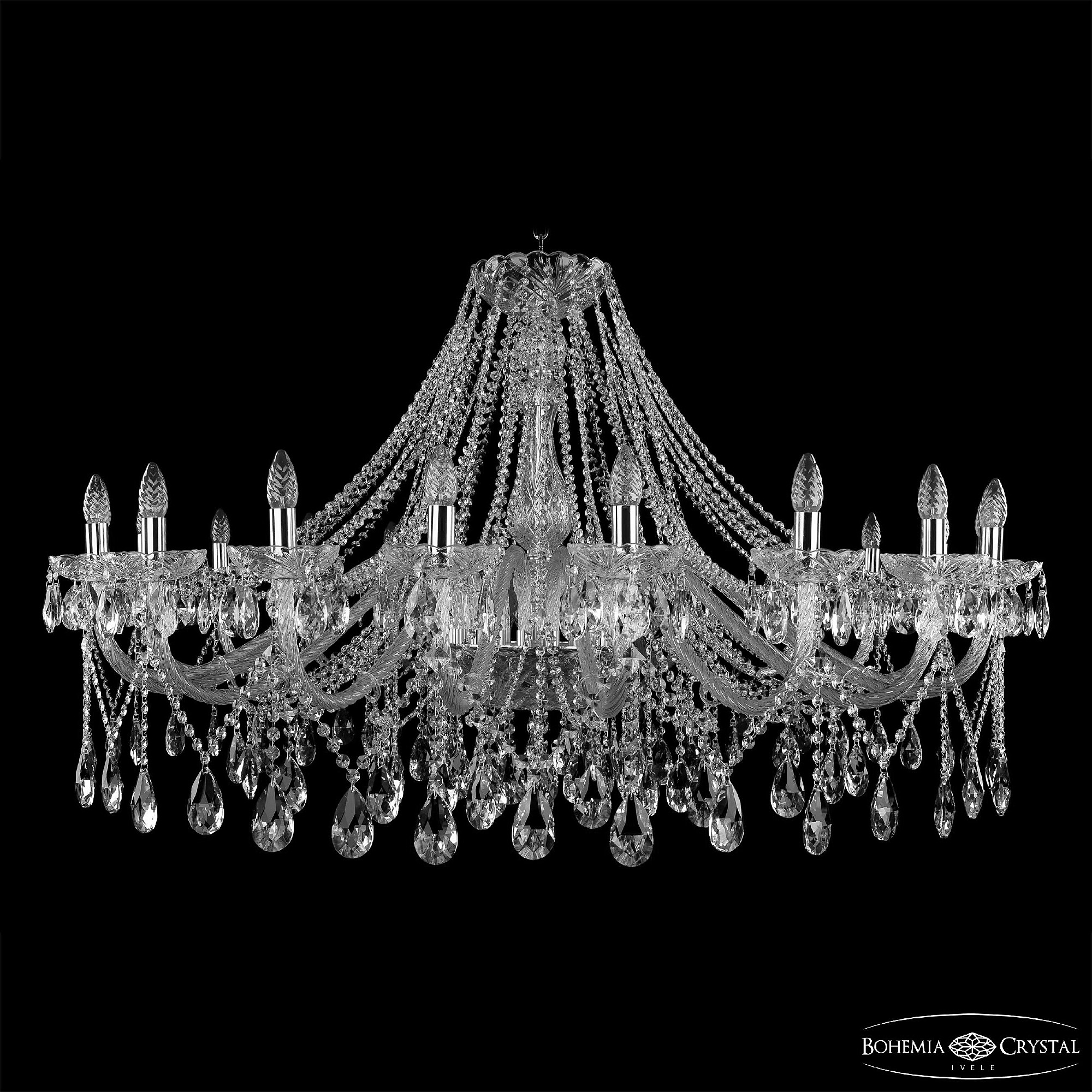 Подвесная люстра Bohemia 1413 1413/20/530 Ni