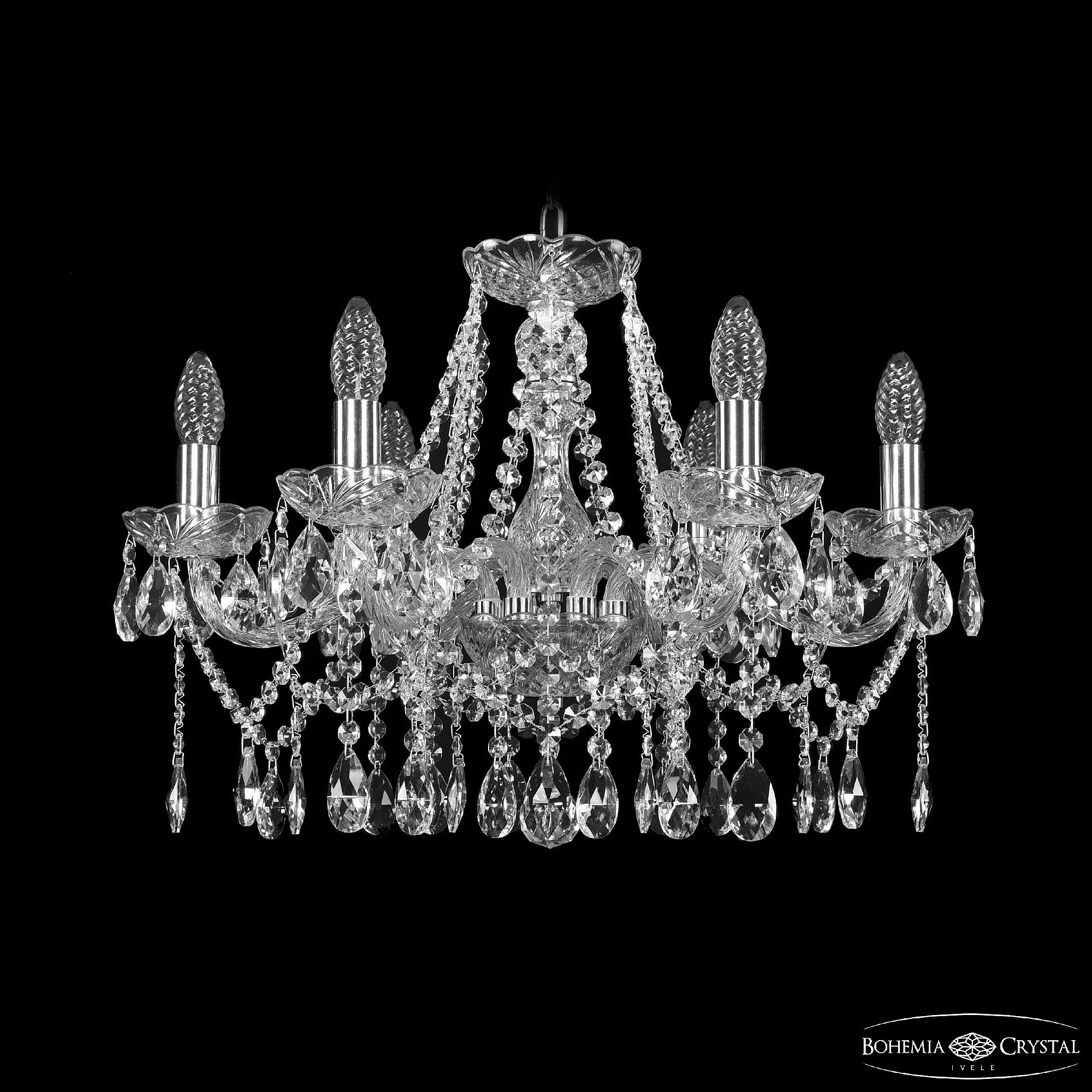 Подвесная люстра Bohemia 1413 1413/6/200 Ni