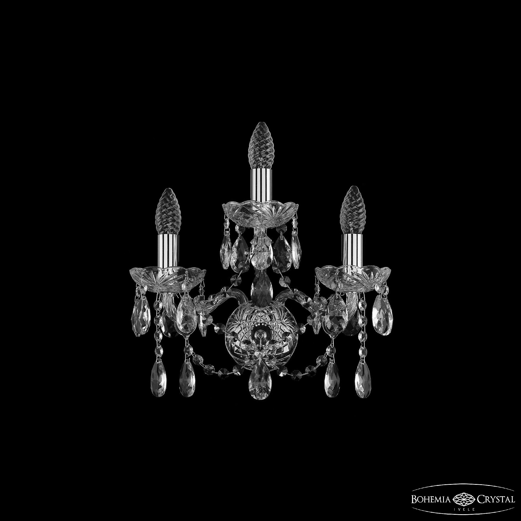 Настенное бра Bohemia 1413 1413B/2+1/141 Ni