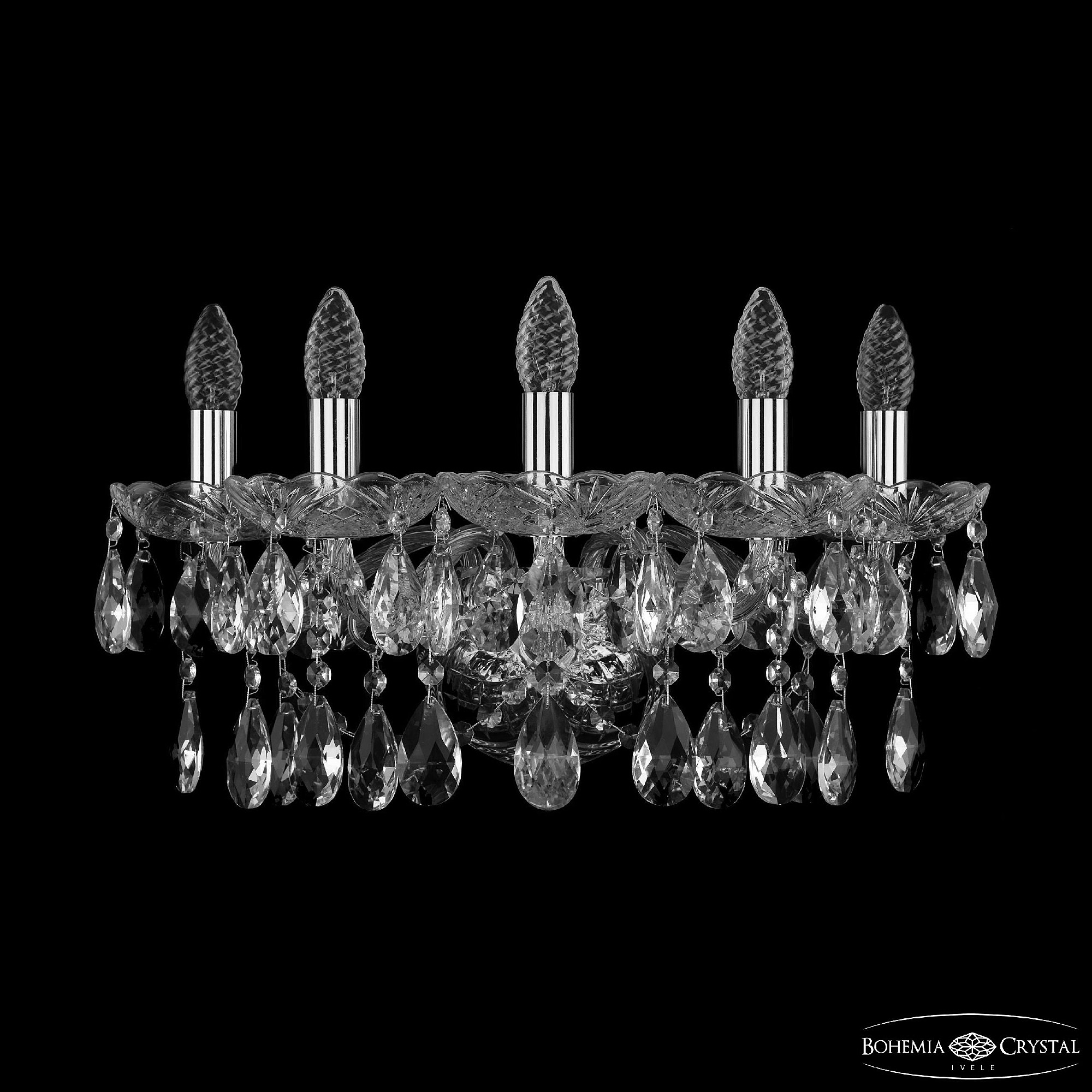 Настенное бра Bohemia 1413 1413B/5/165/XL Ni