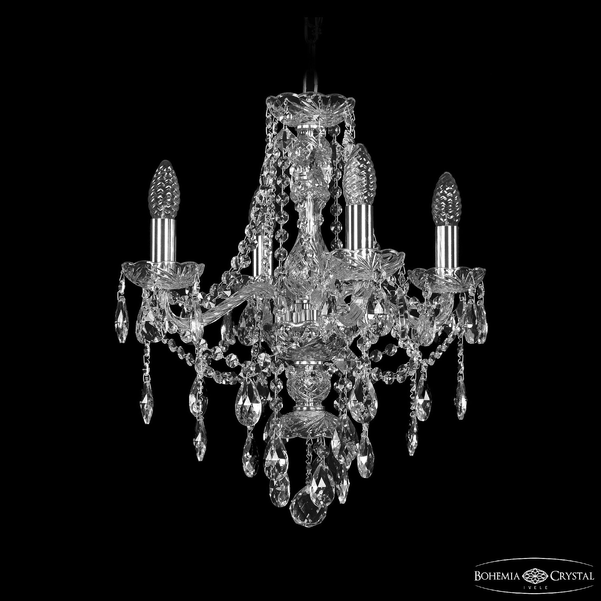 Подвесная люстра Bohemia 1415 1415/4/141 Ni