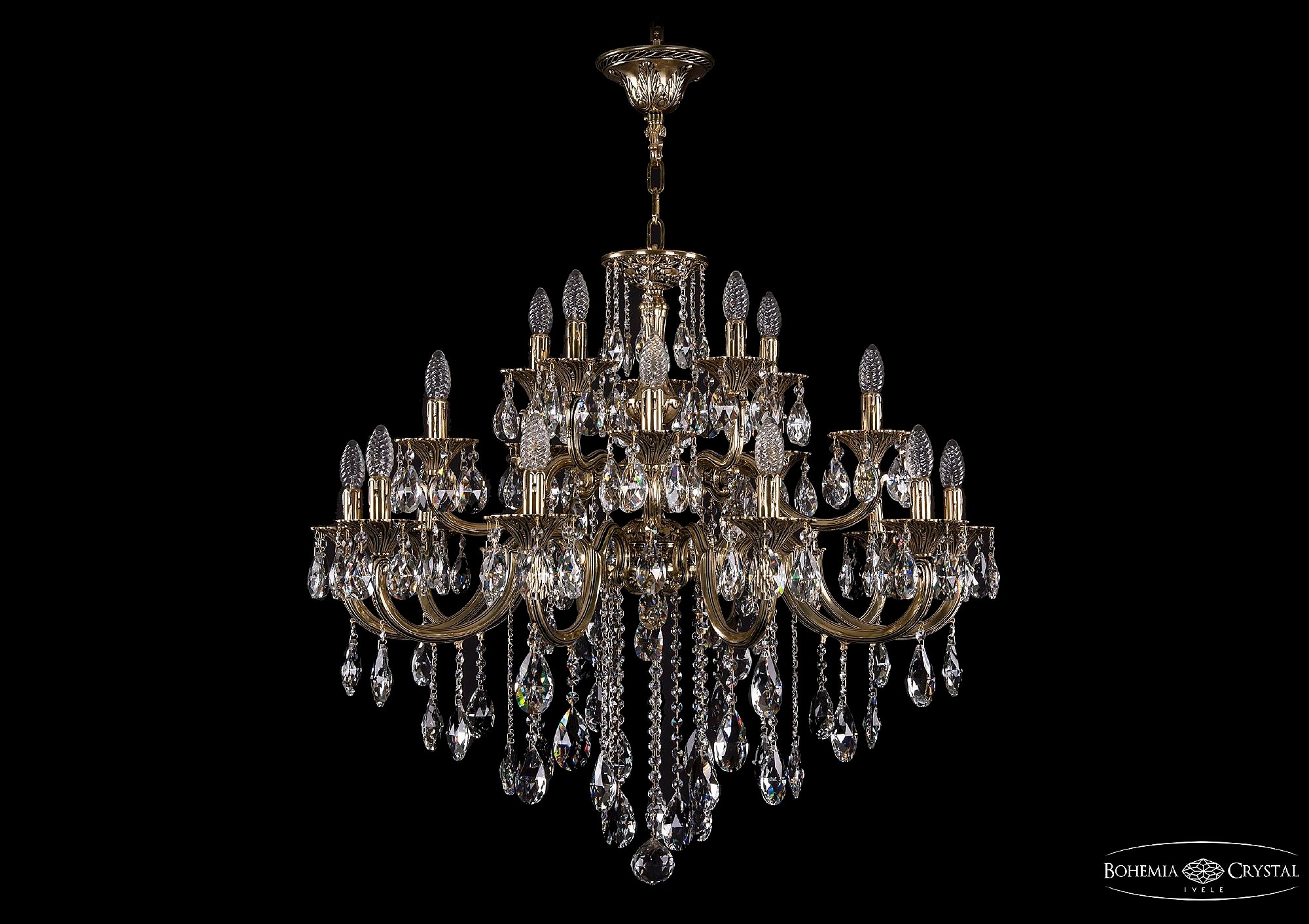 Подвесная люстра Bohemia 1722/10+5+5/335/B GB