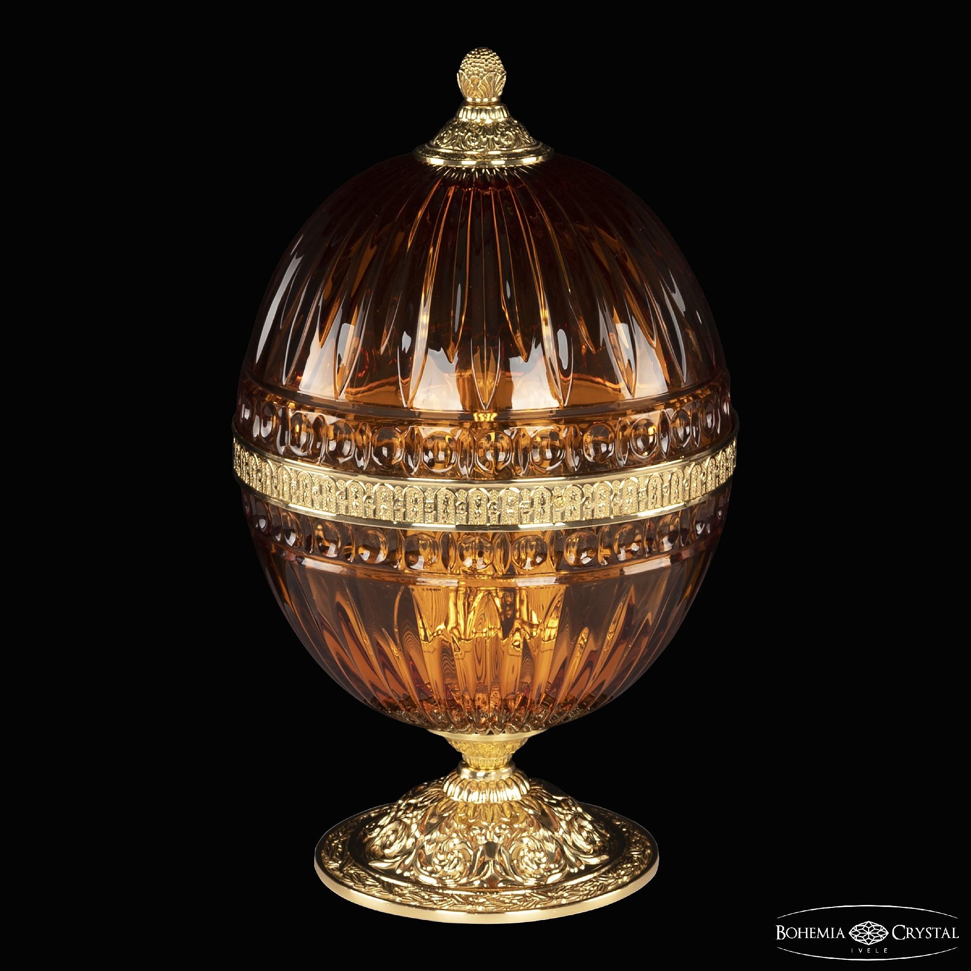 Настольная лампа Bohemia 5680 5680L/22 G Amber/M-1G