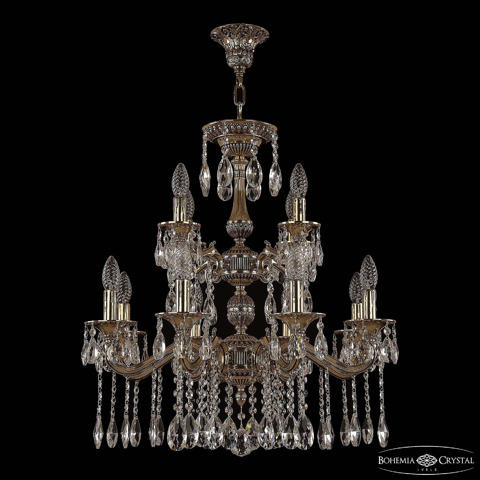 Подвесная люстра Bohemia 7302 73102/8+4/210/2d A GB