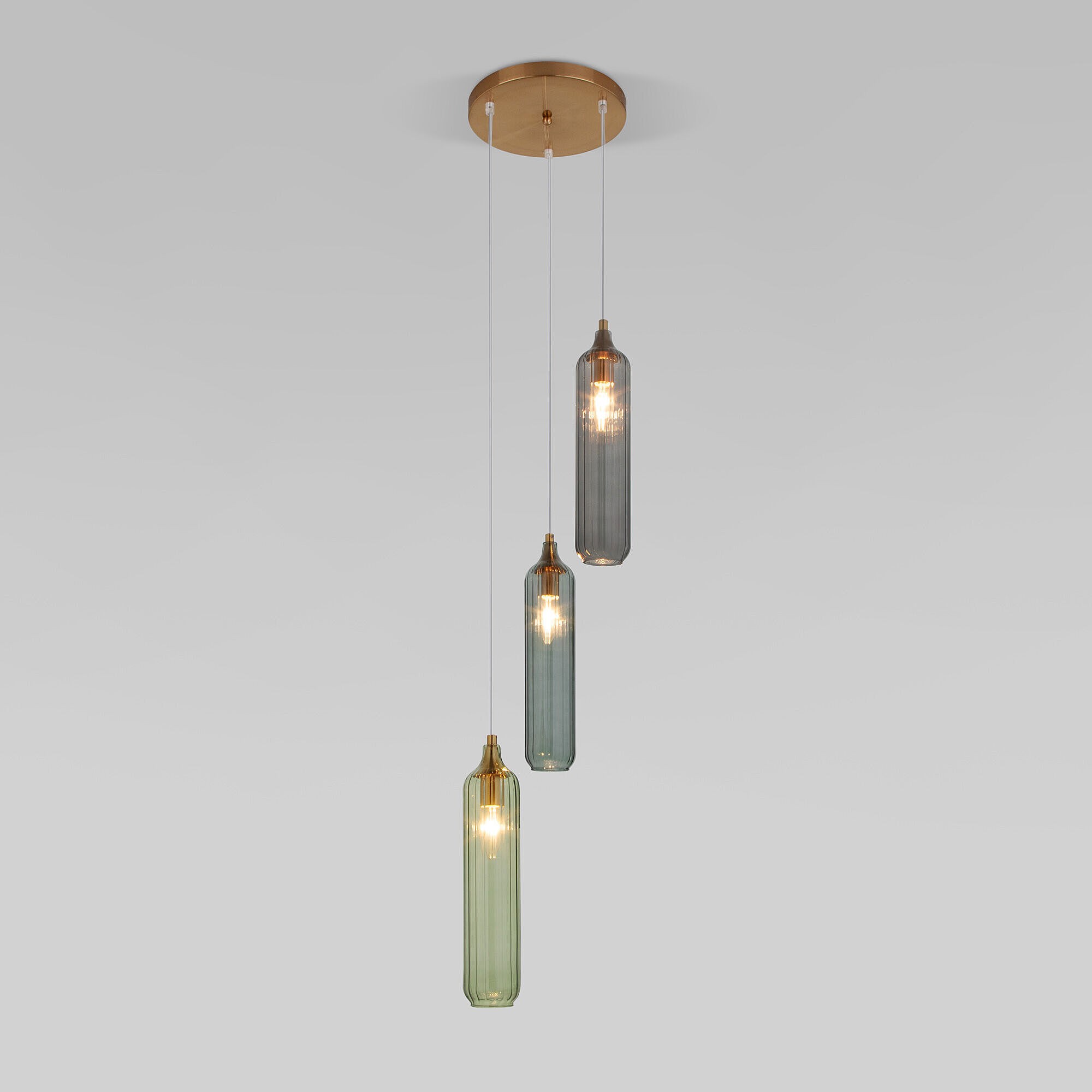 Светильник подвесной Eurosvet Siesta 50252/3 латунь Smart