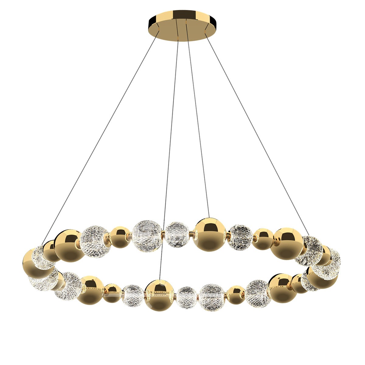 Подвесная люстра Delight Collection Elliot Diamante MD21001002-1F gold