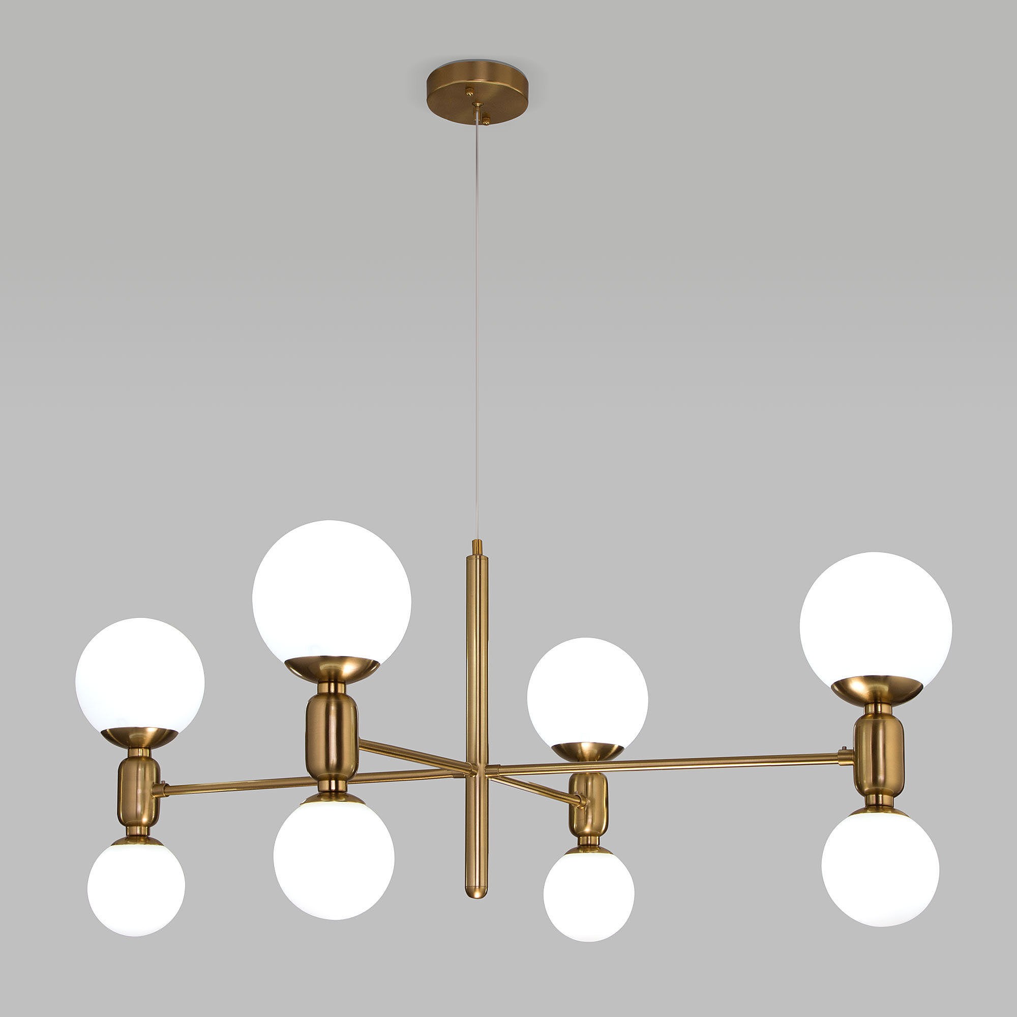 Подвесная люстра Eurosvet Bubble 30182/8 латунь Smart
