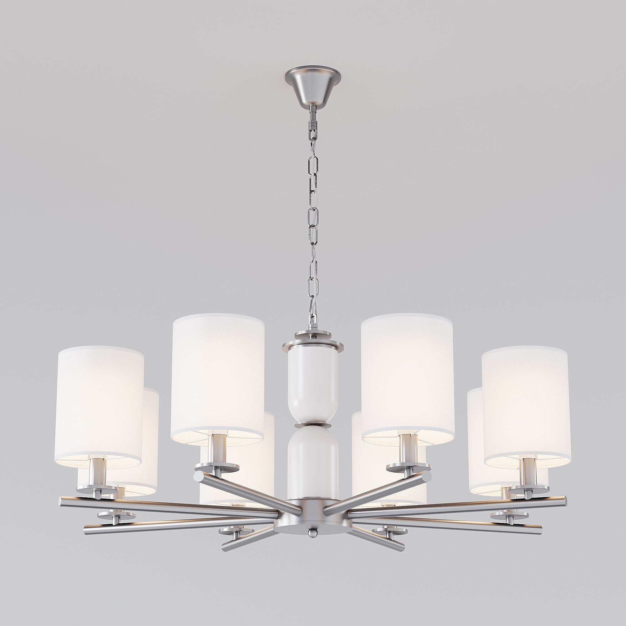 Подвесная люстра Eurosvet Caprera 60146/8 никель Smart