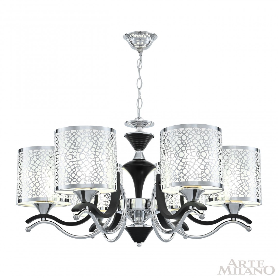Подвесная люстра Arte Milano Florentia-6787 306787/6 Bk/Ni