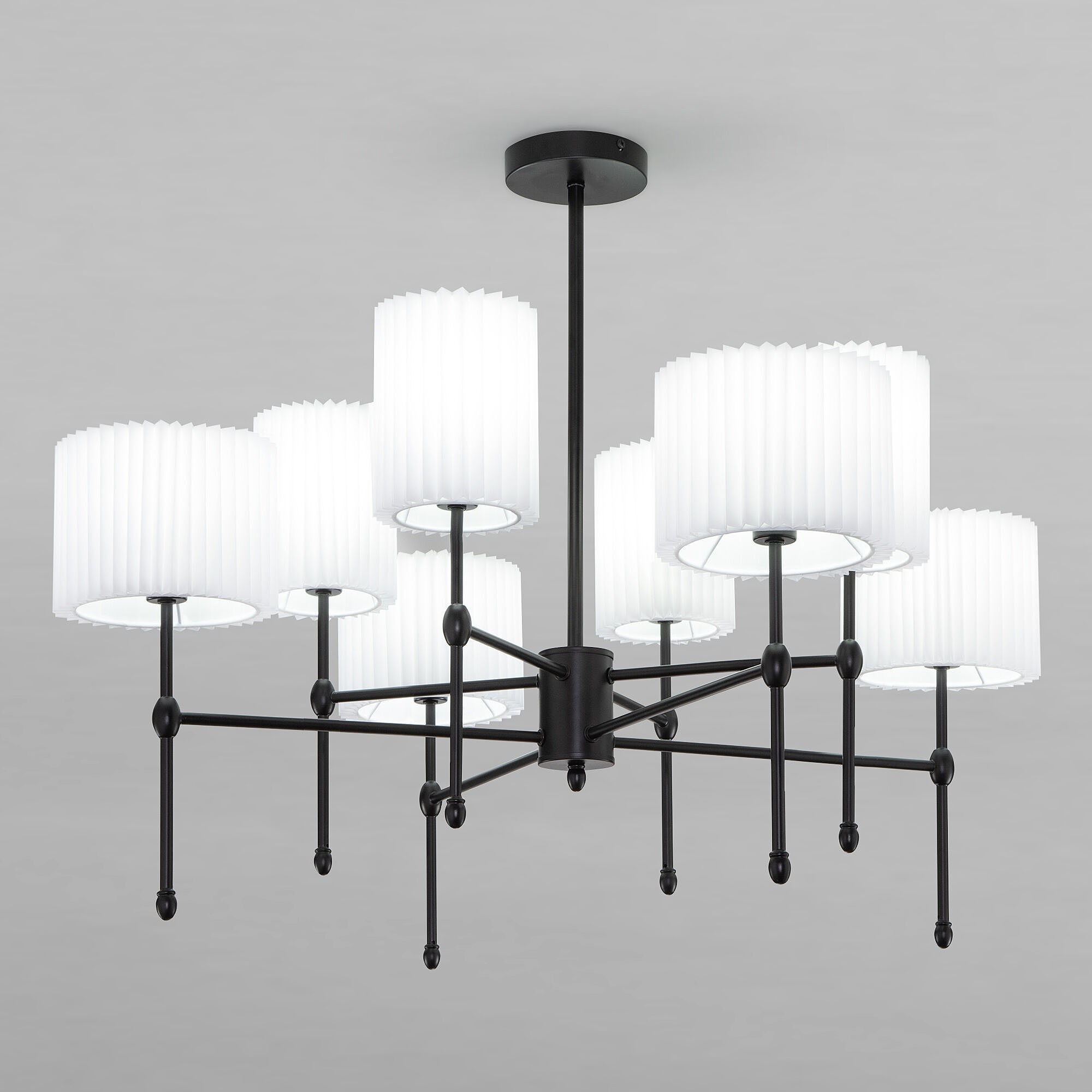 Потолочная люстра Eurosvet Notturno 60162/8 черный Smart